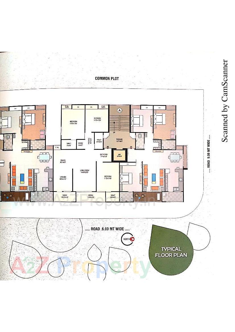 Layout of real estate project Kalp Upvan located at Zanzarda, Junagadh, Gujarat