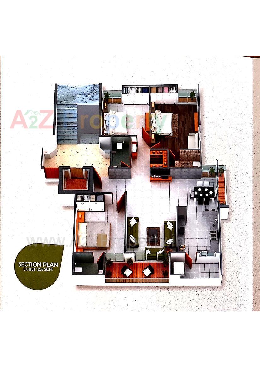 Layout of real estate project Kalp Upvan located at Zanzarda, Junagadh, Gujarat