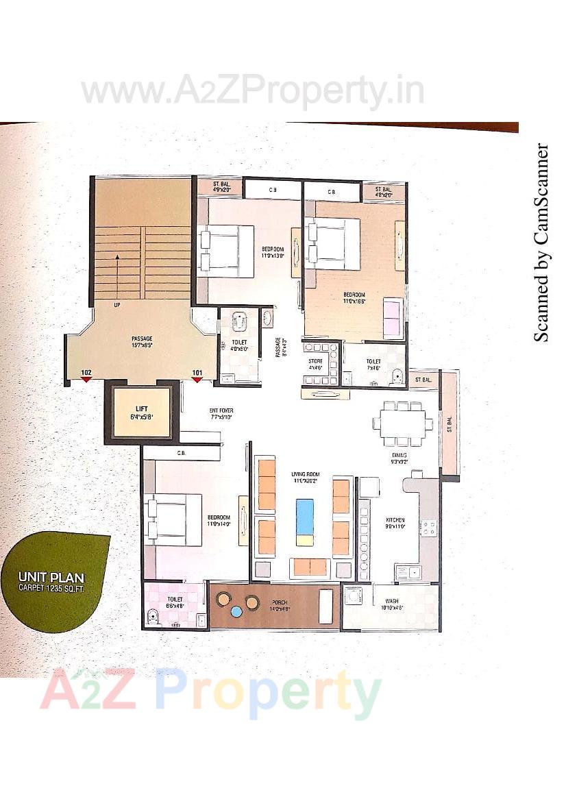 Layout of real estate project Kalp Upvan located at Zanzarda, Junagadh, Gujarat