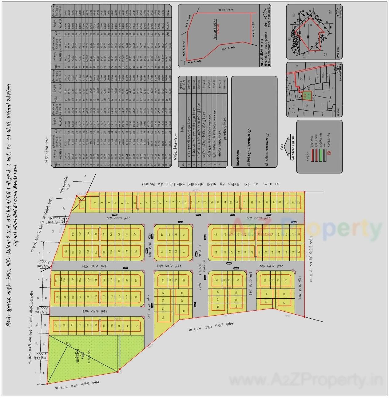 Layout of real estate project Kapildham located at Keshod, Junagadh, Gujarat