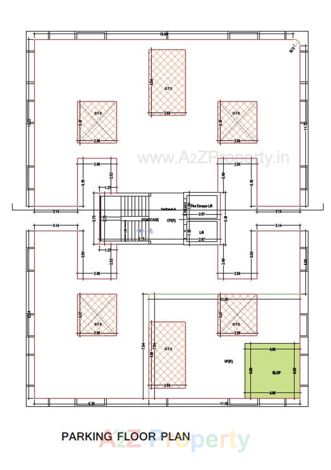 Layout of real estate project Kasturi Heights located at Junagadh, Junagadh, Gujarat