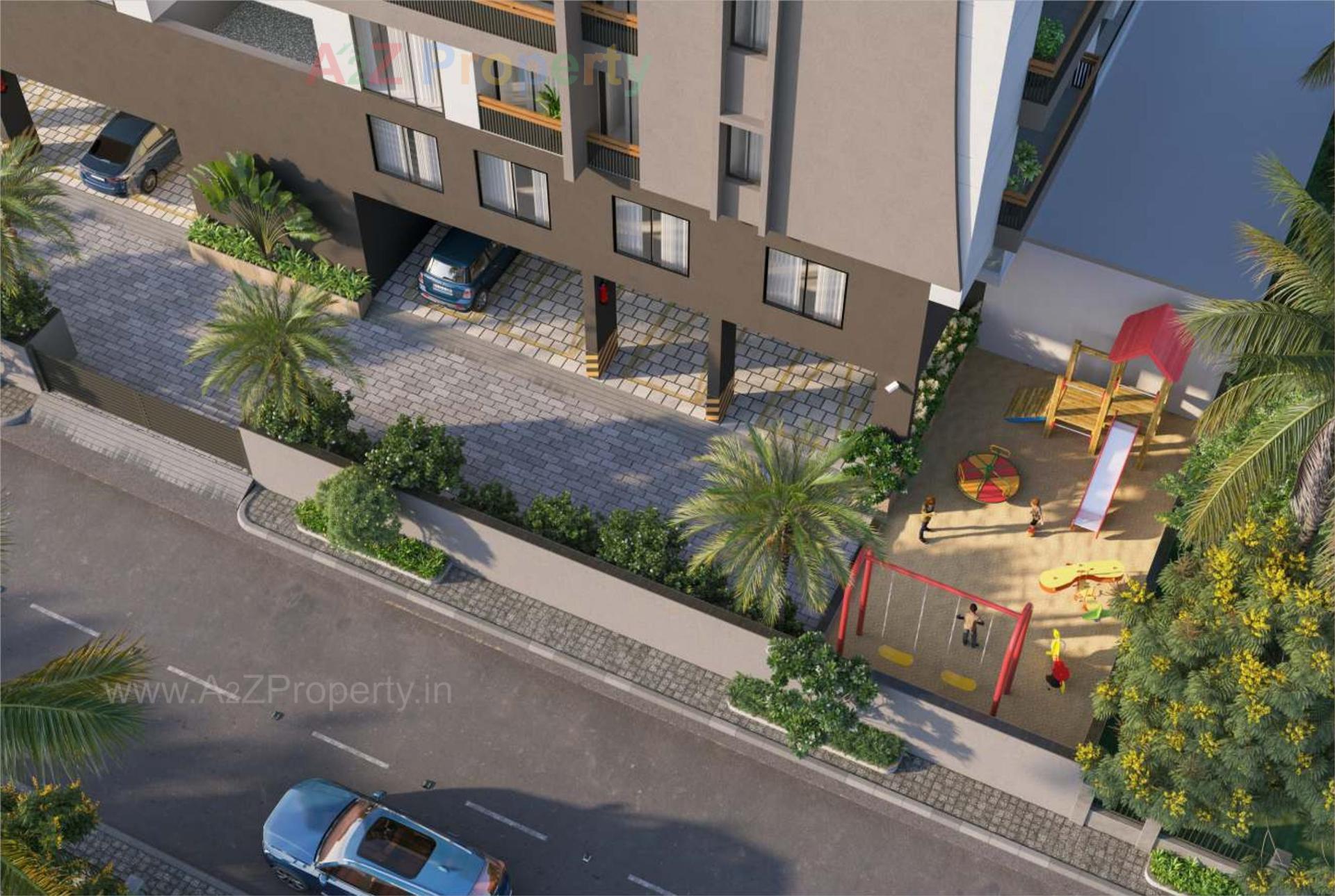 3D Elevation of real estate project Kasturi Pride located at Junagadh, Junagadh, Gujarat