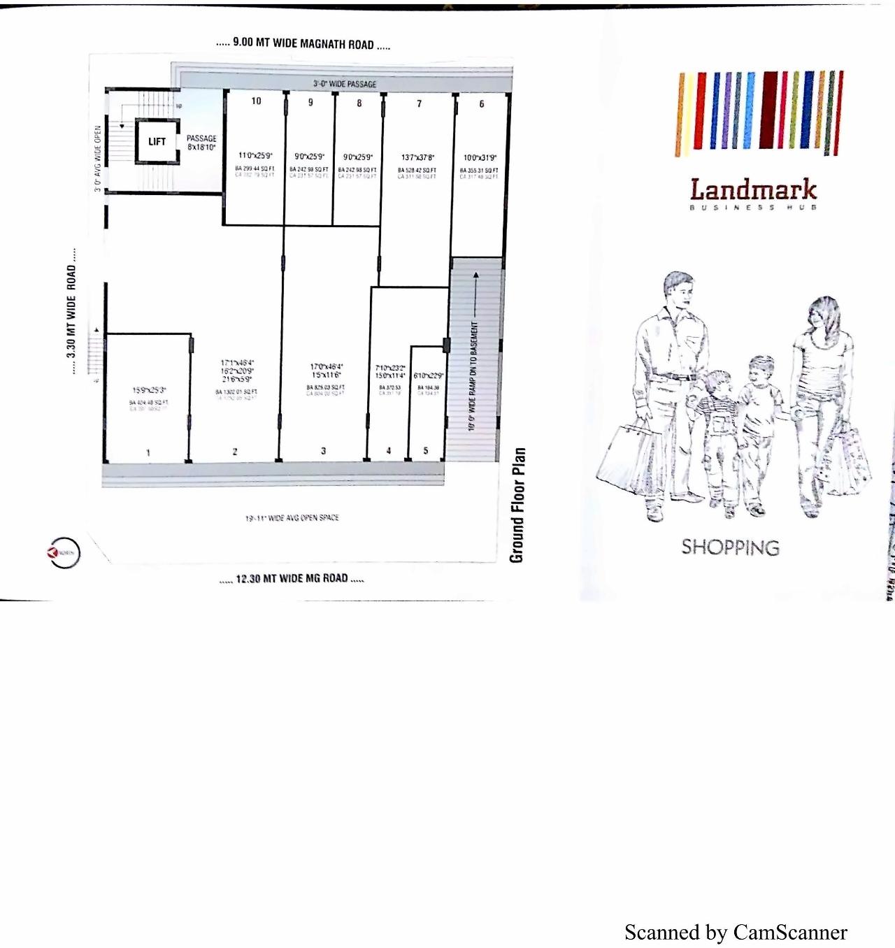 Layout of real estate project Landmark located at Junagadh, Junagadh, Gujarat
