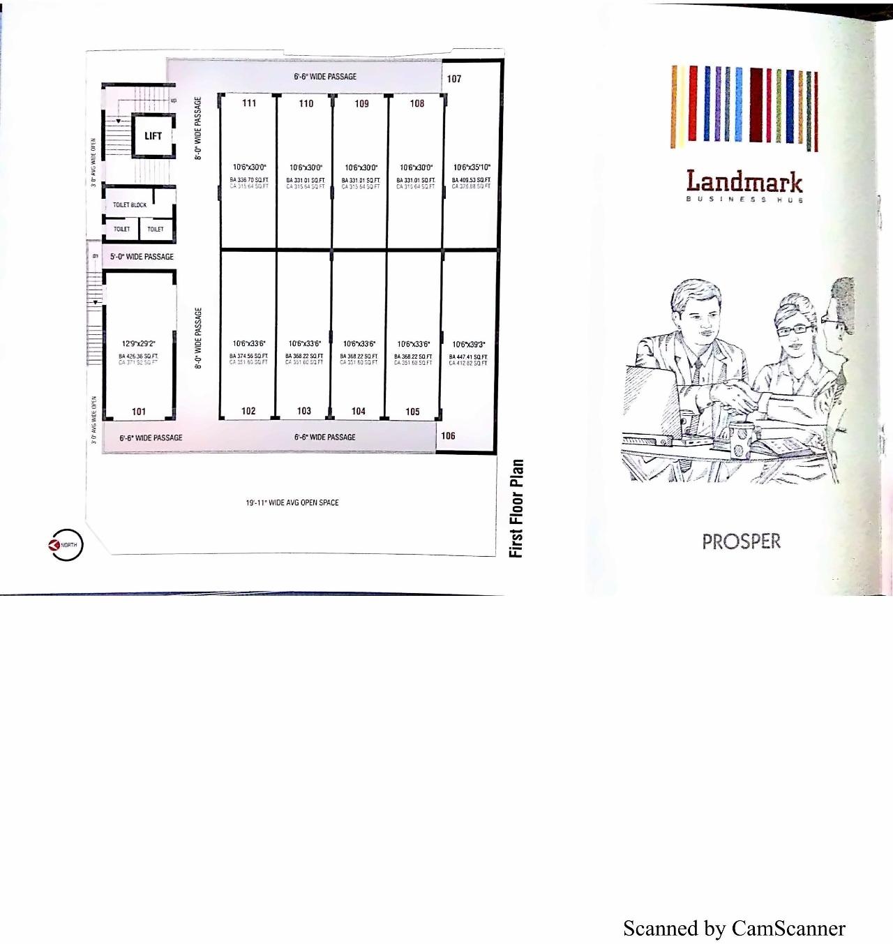 Layout of real estate project Landmark located at Junagadh, Junagadh, Gujarat