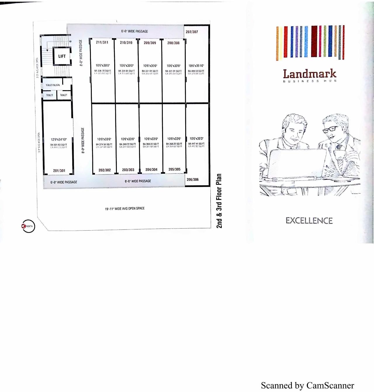 Layout of real estate project Landmark located at Junagadh, Junagadh, Gujarat