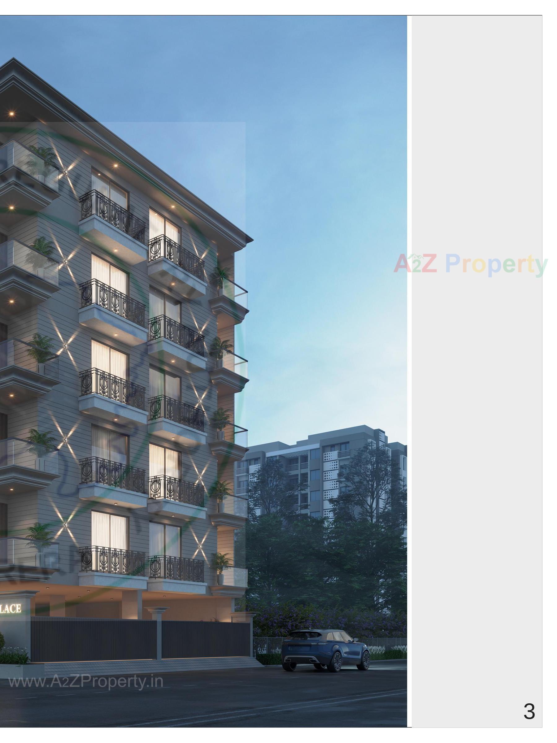 3D Elevation of real estate project Madina Palace located at Junagadh, Junagadh, Gujarat