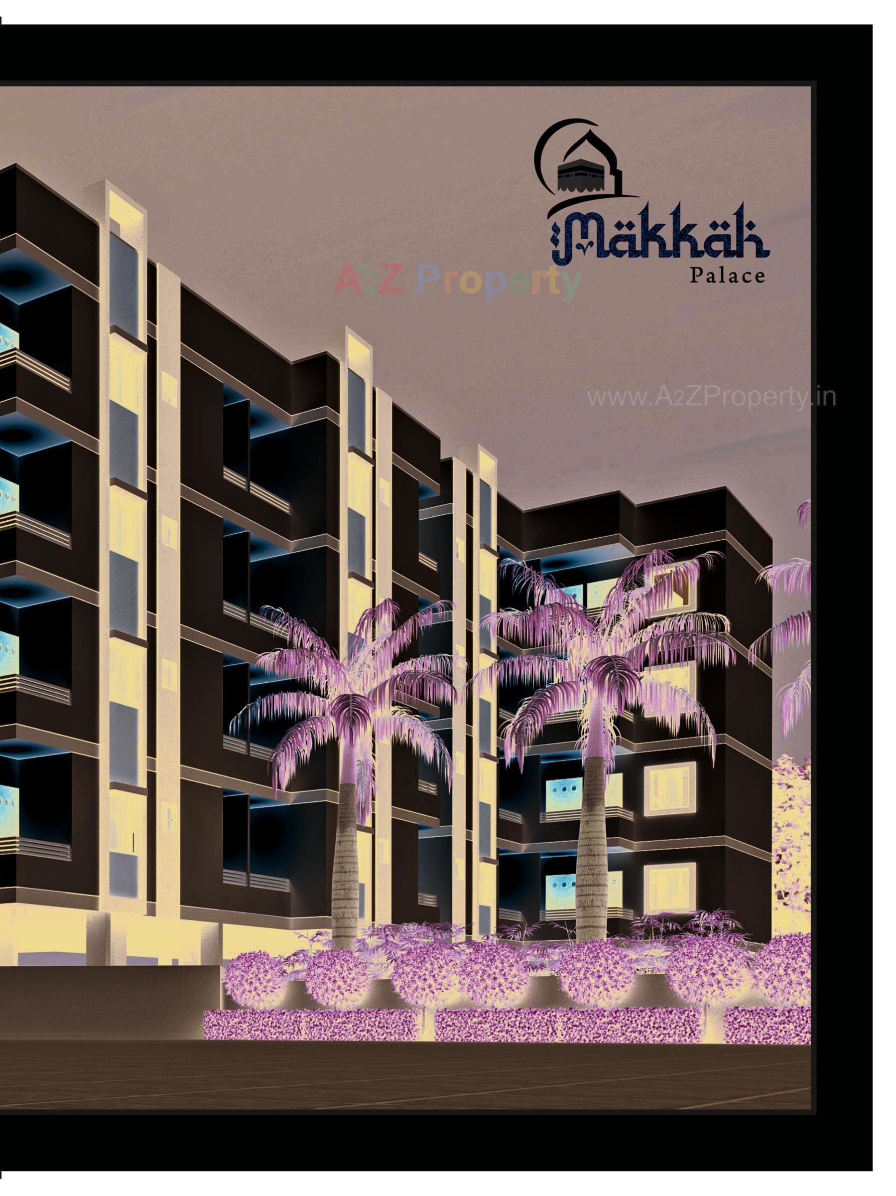 3D Elevation of real estate project Makkah Palace located at Junagadh, Junagadh, Gujarat