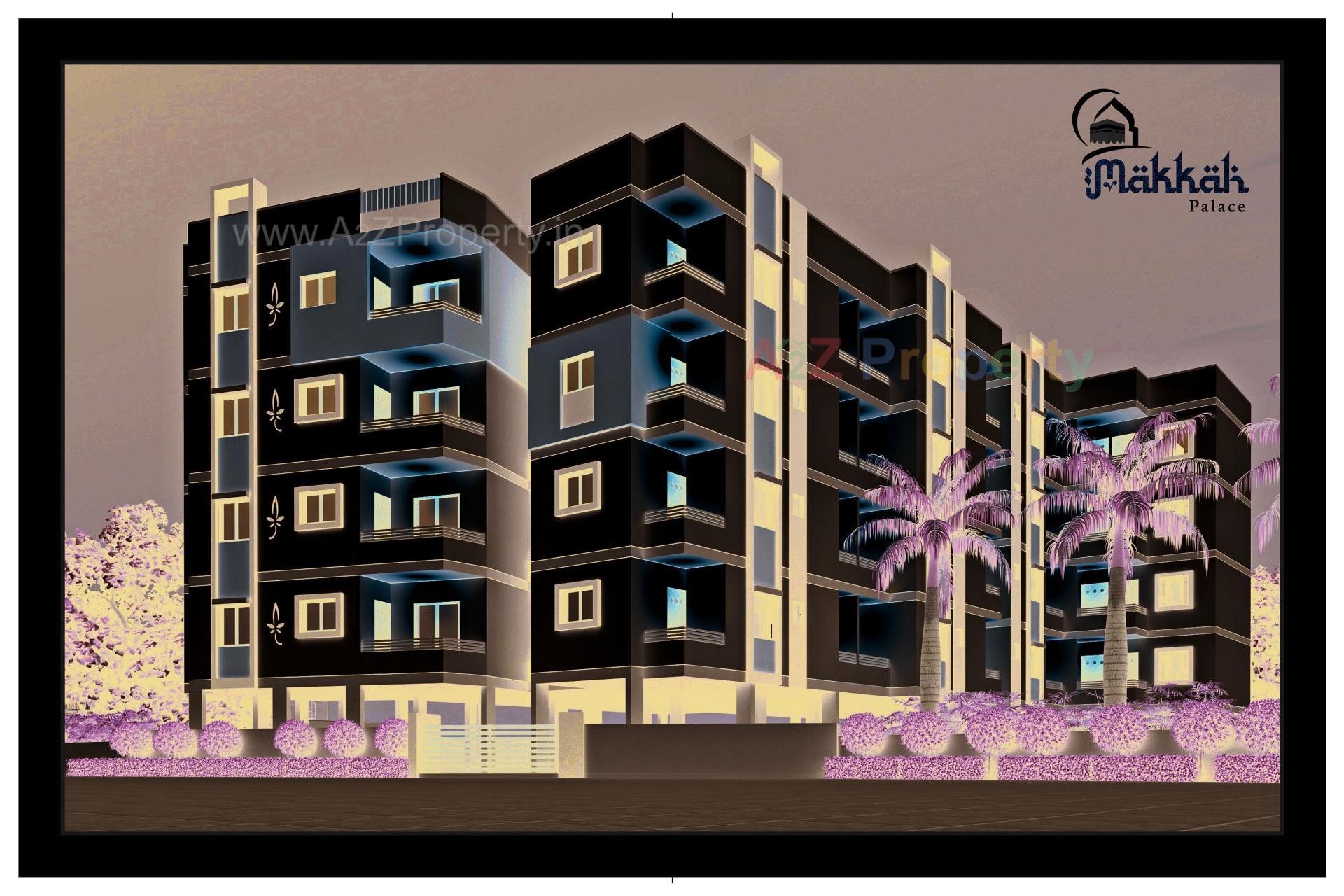 3D Elevation of real estate project Makkah Palace located at Junagadh, Junagadh, Gujarat