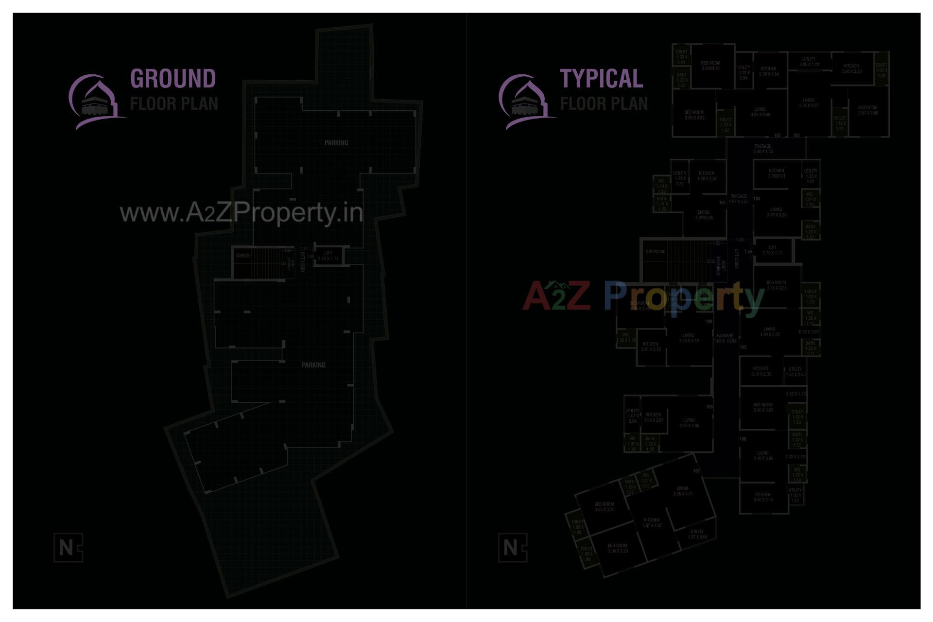 Layout of real estate project Makkah Palace located at Junagadh, Junagadh, Gujarat