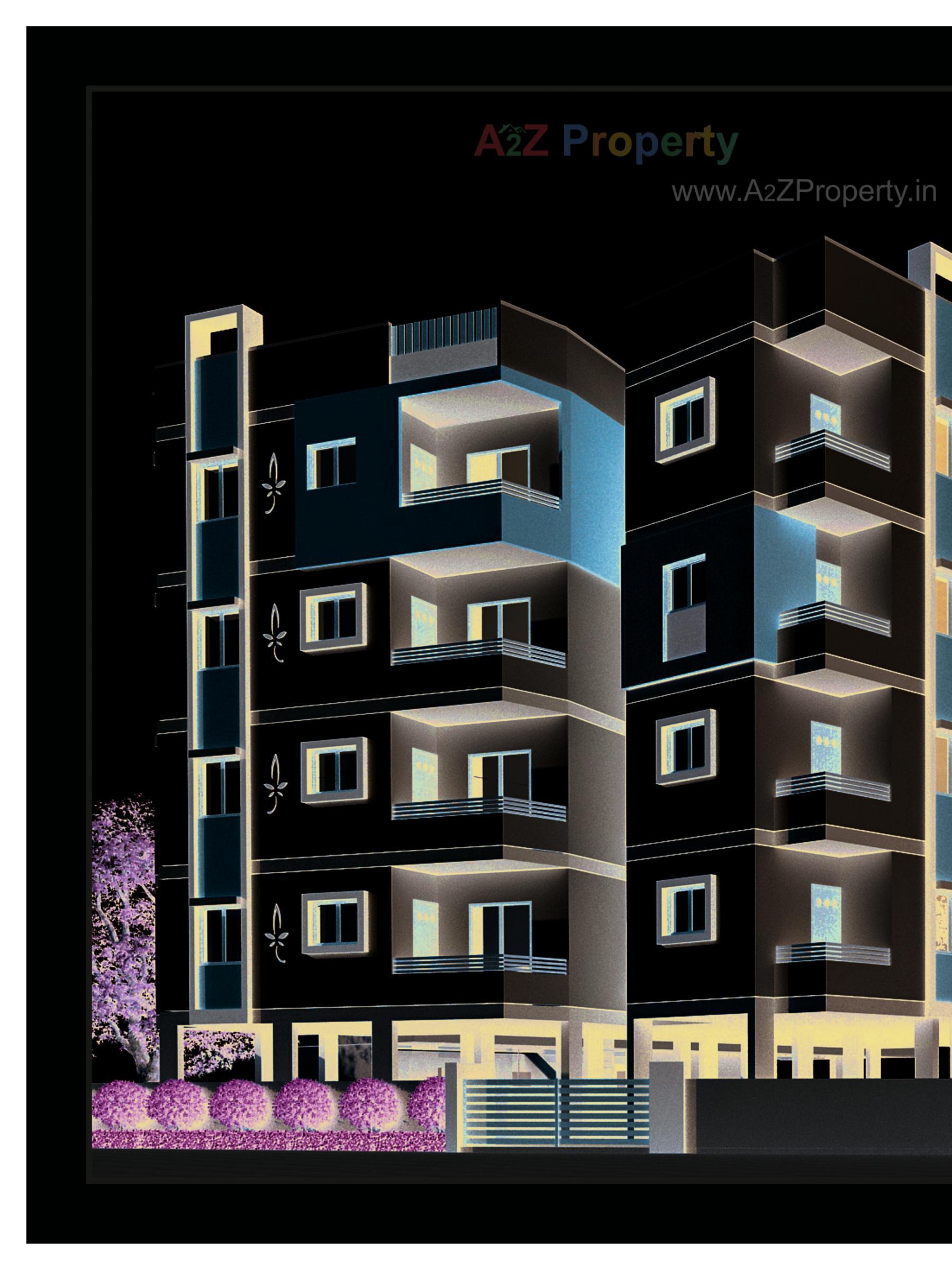 3D Elevation of real estate project Makkah Palace located at Junagadh, Junagadh, Gujarat