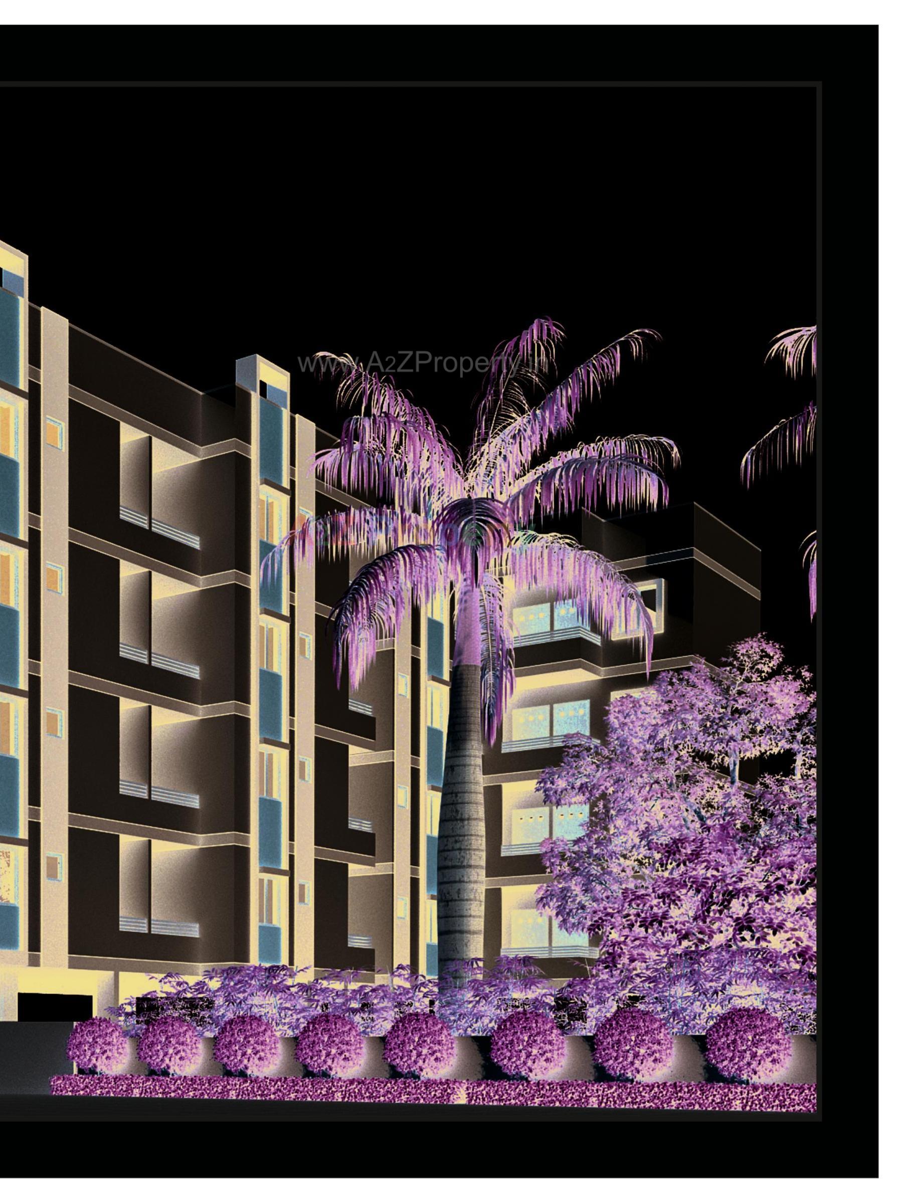 3D Elevation of real estate project Makkah Palace located at Junagadh, Junagadh, Gujarat