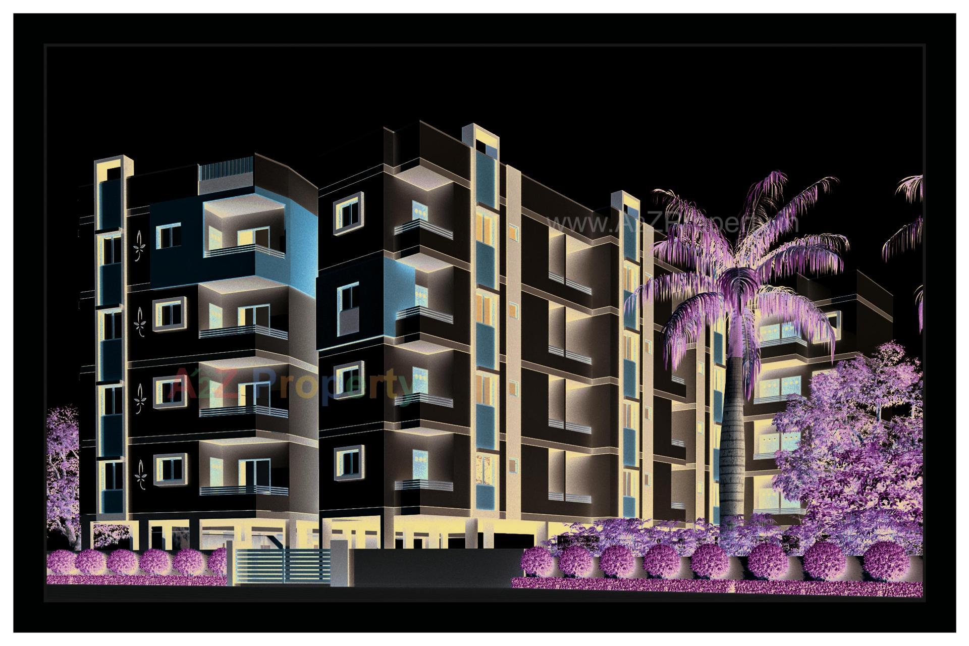3D Elevation of real estate project Makkah Palace located at Junagadh, Junagadh, Gujarat