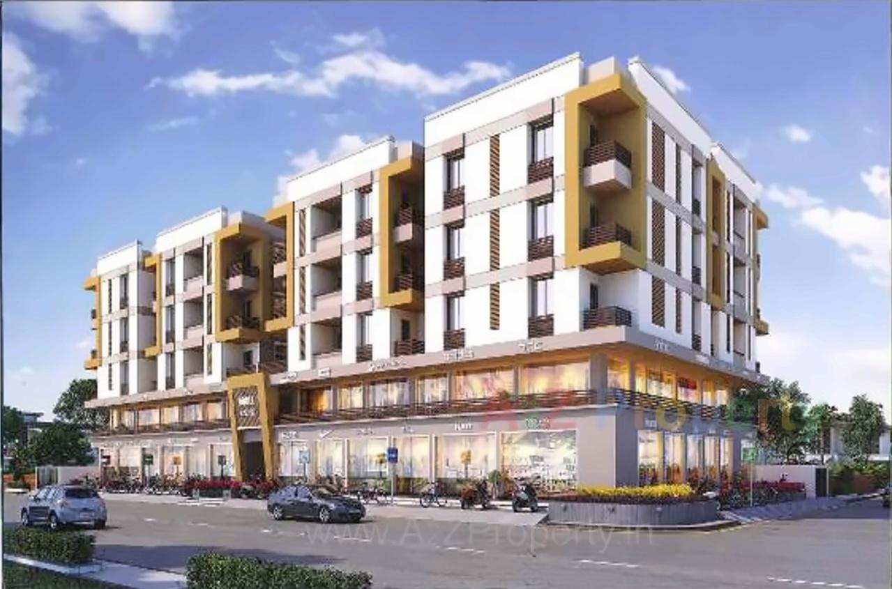 3D Elevation of real estate project Noble Central located at Junagadh, Junagadh, Gujarat