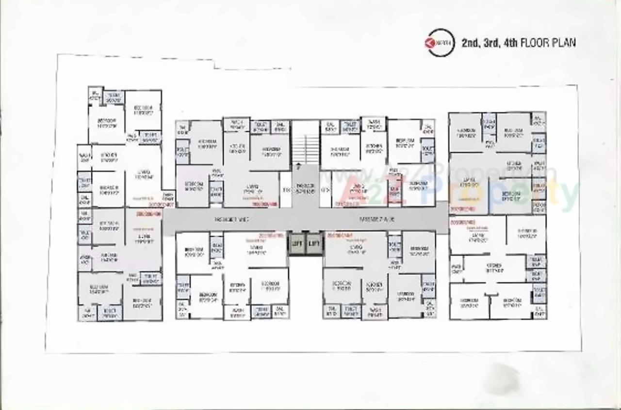 Layout of real estate project Noble Central located at Junagadh, Junagadh, Gujarat