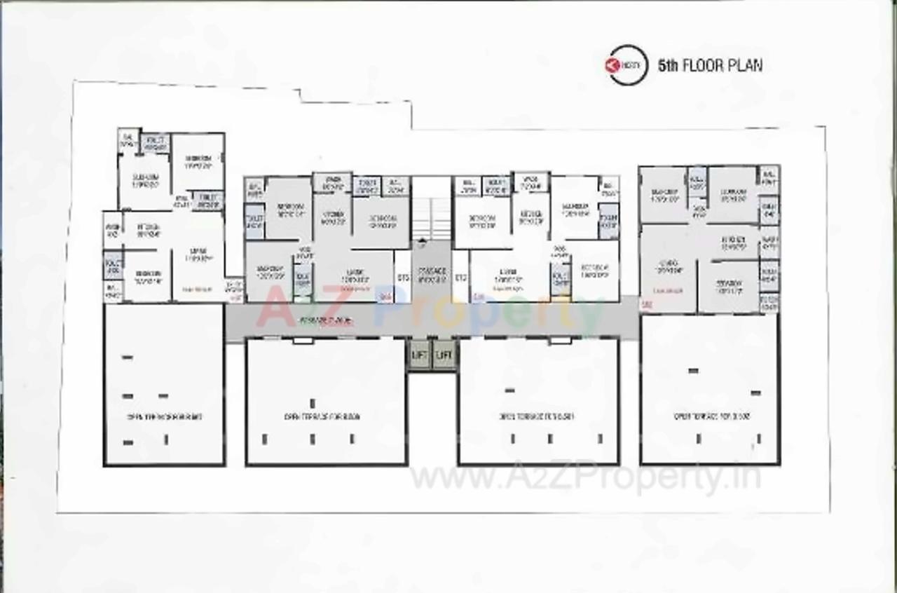Layout of real estate project Noble Central located at Junagadh, Junagadh, Gujarat