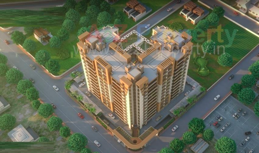 3D Elevation of real estate project Noble Crown located at Junagadh, Junagadh, Gujarat