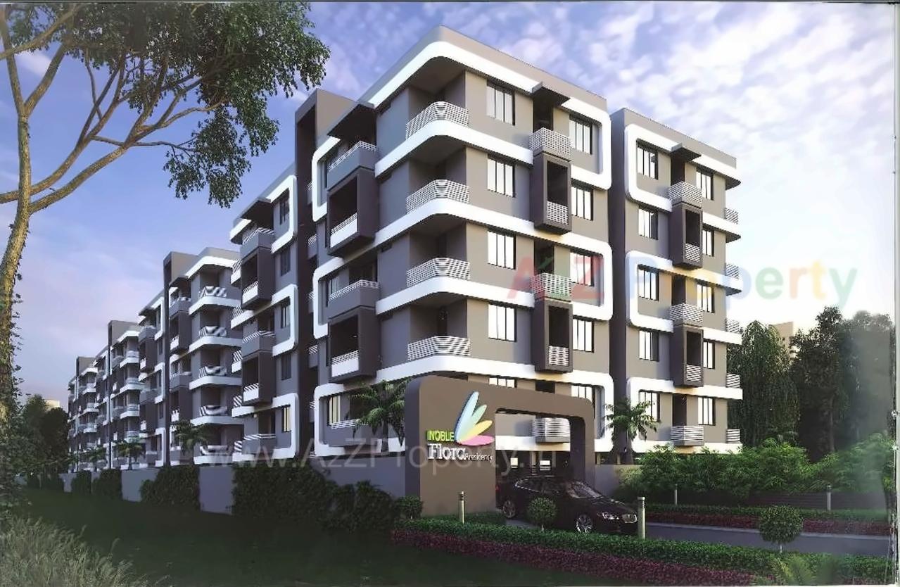 3D Elevation of real estate project Noble Flora located at Junagadh, Junagadh, Gujarat