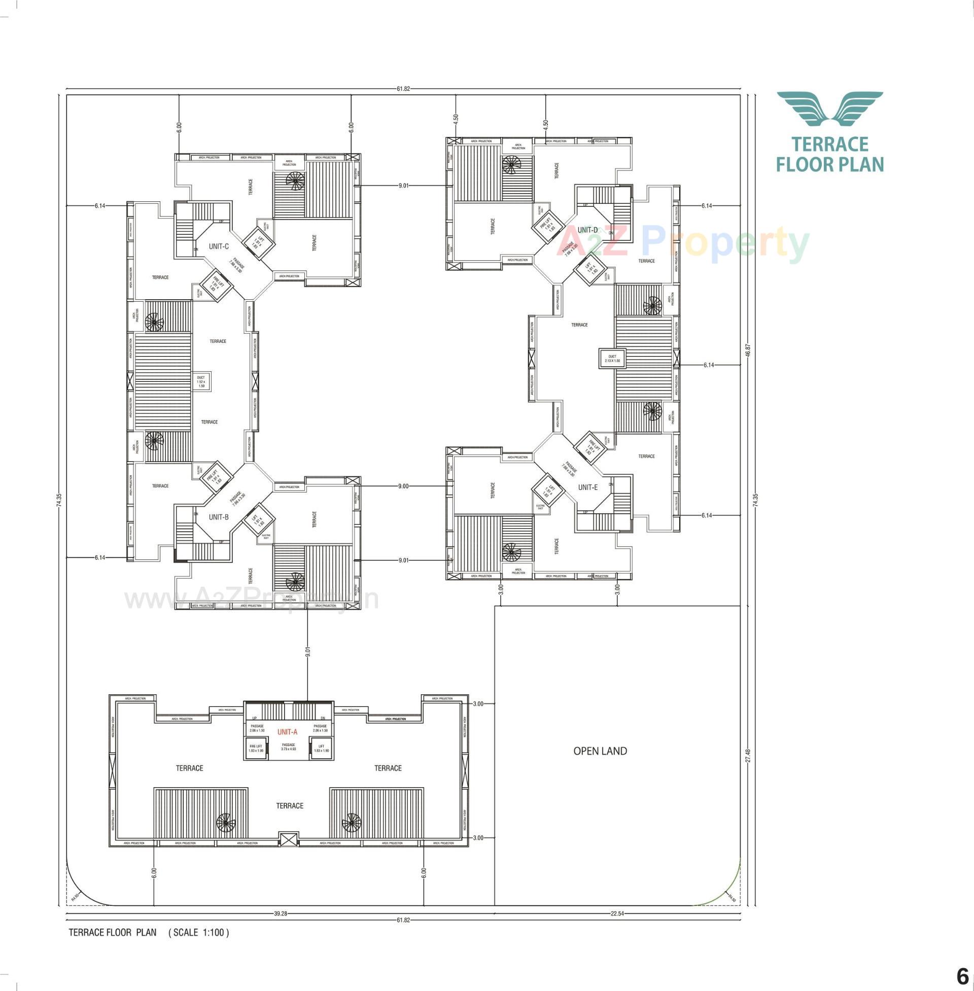 Layout of real estate project Noble Paradise located at Junagadh, Junagadh, Gujarat