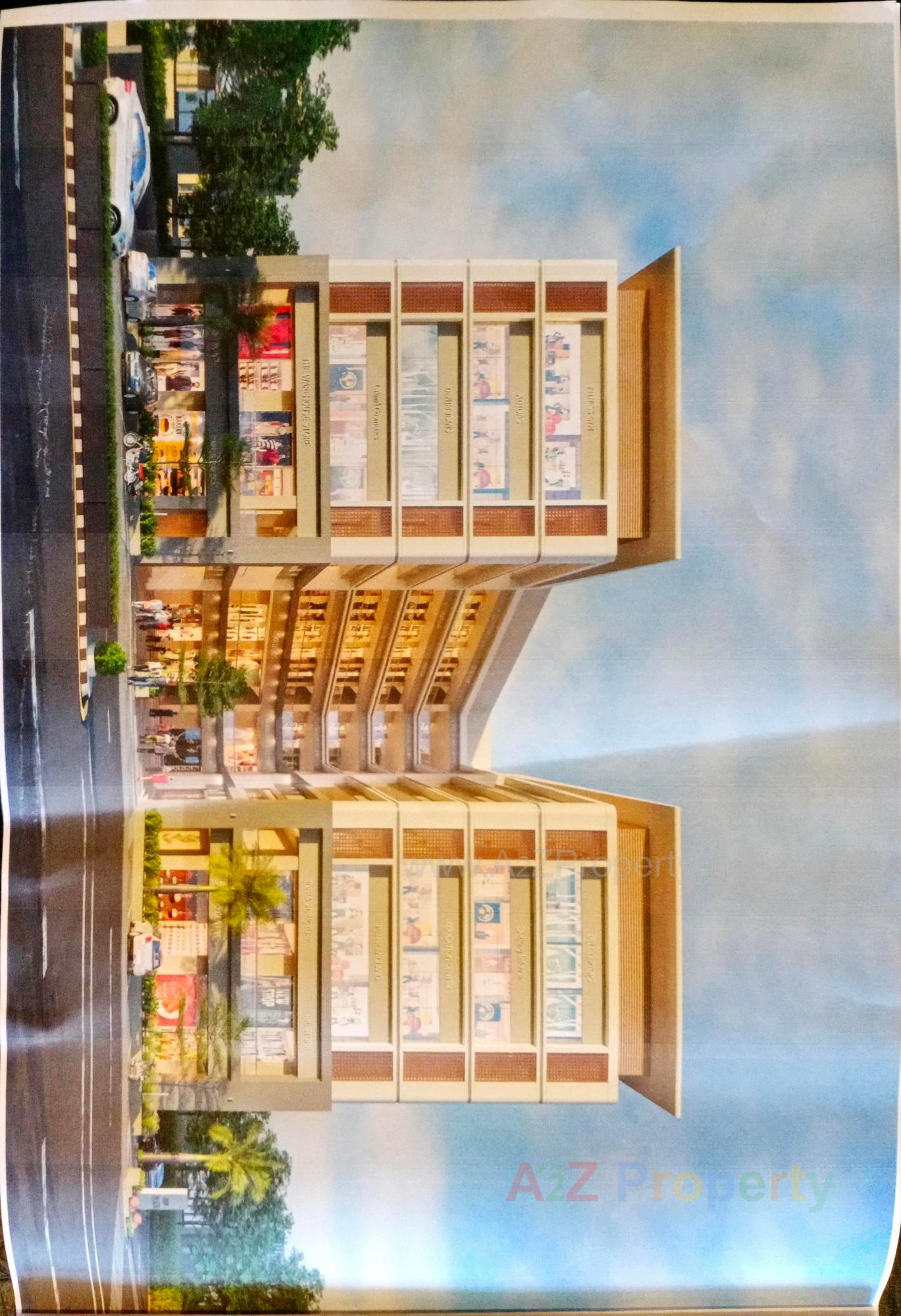 3D Elevation of real estate project Orbit Plaza located at Zanzarda, Junagadh, Gujarat