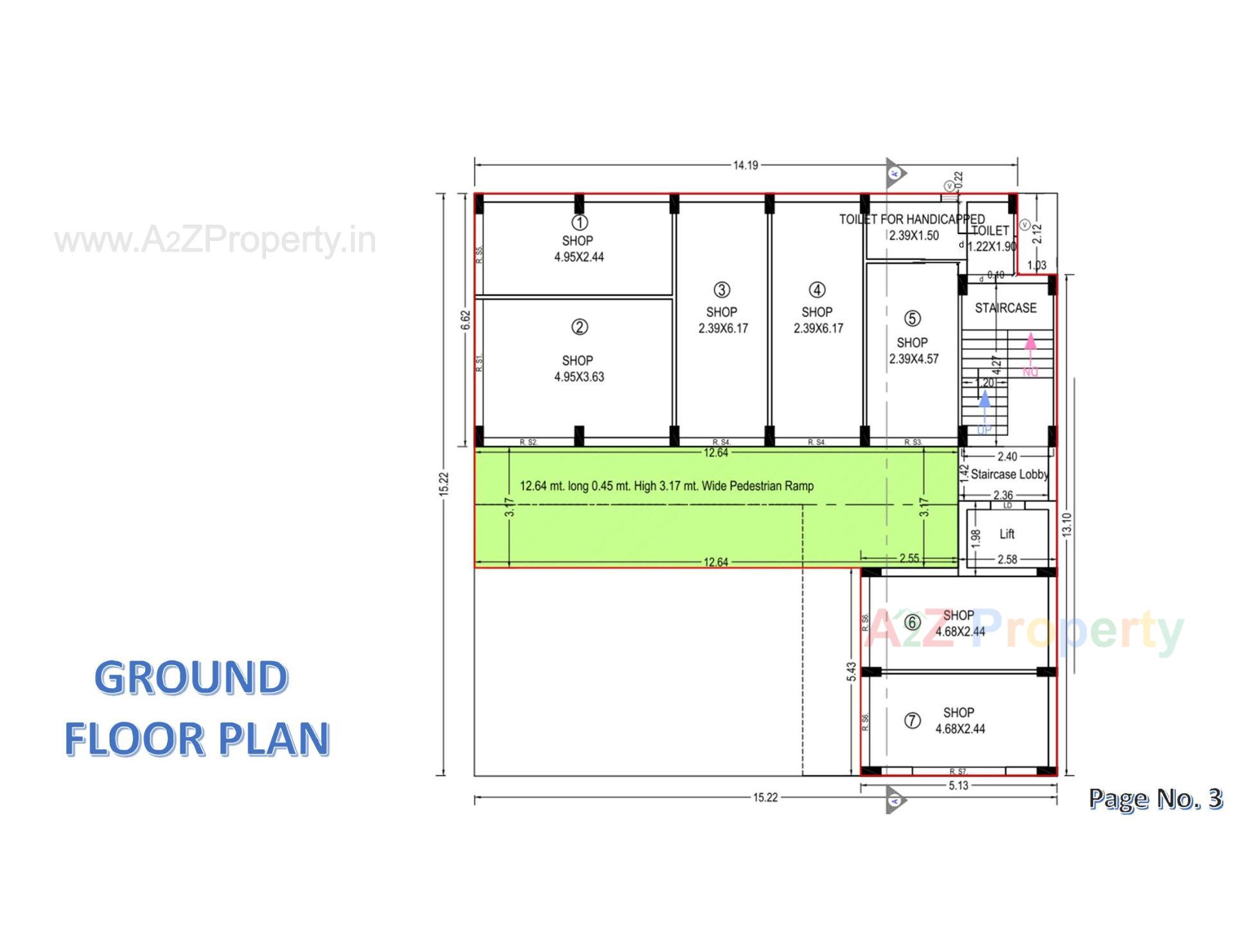 Layout of real estate project Platinum Gold located at Joshipura, Junagadh, Gujarat