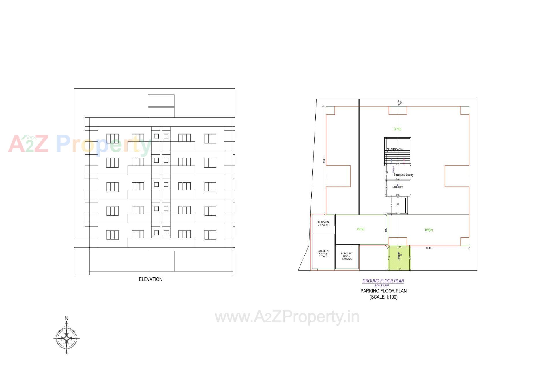 Layout of real estate project Pramukh Darshan located at Joshipura, Junagadh, Gujarat