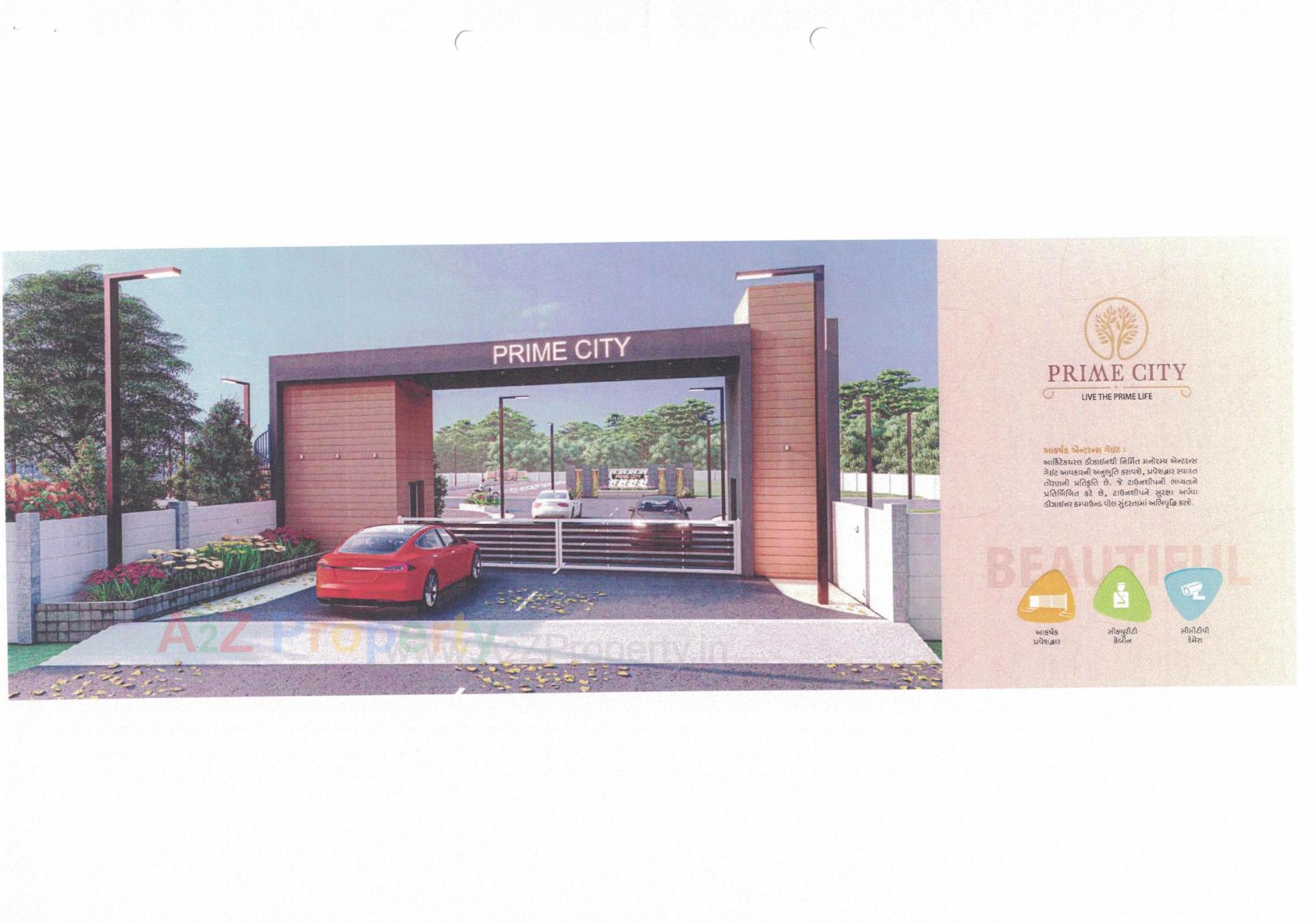 3D Elevation of real estate project Prime City located at Shapur, Junagadh, Gujarat