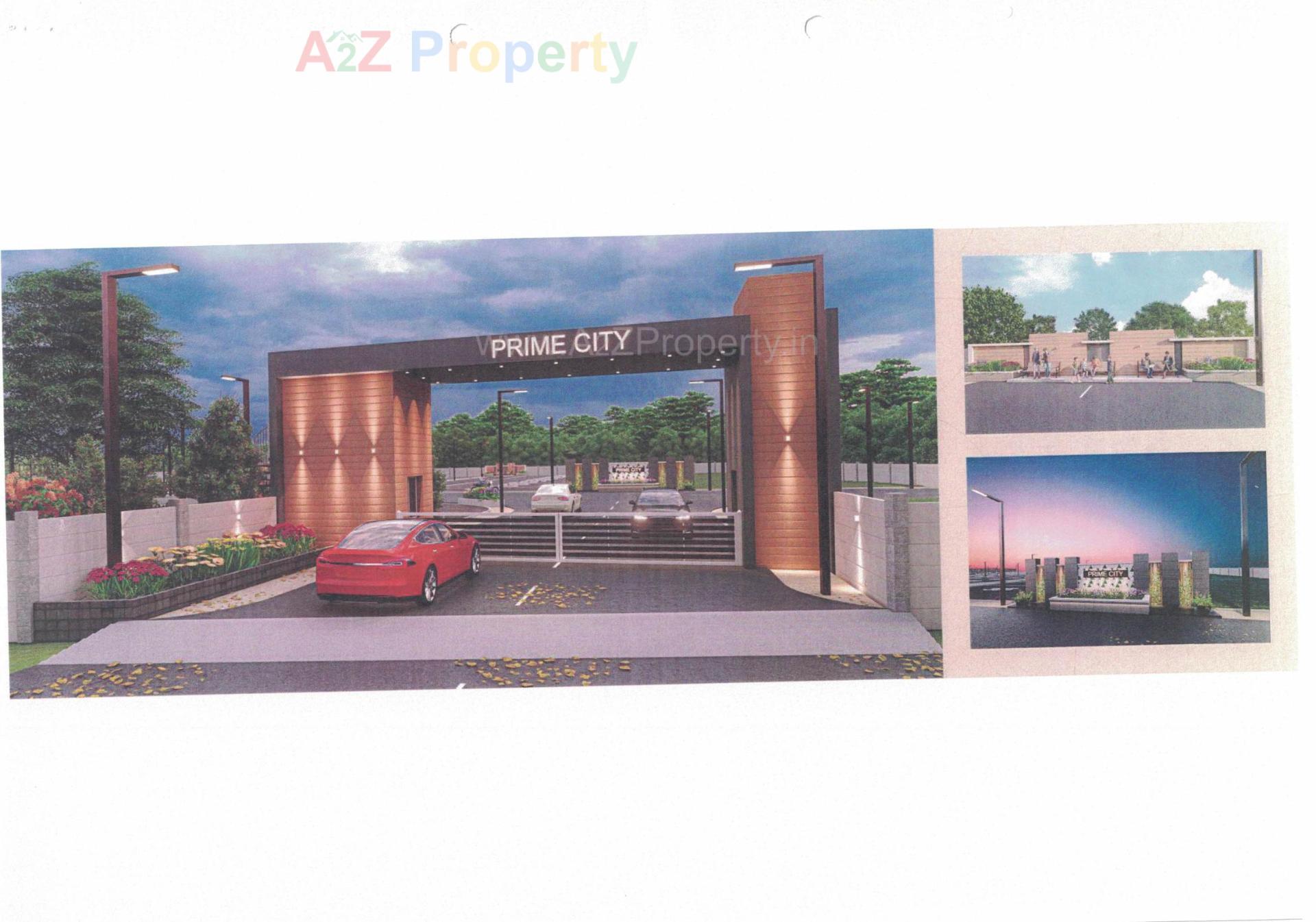 3D Elevation of real estate project Prime City located at Shapur, Junagadh, Gujarat