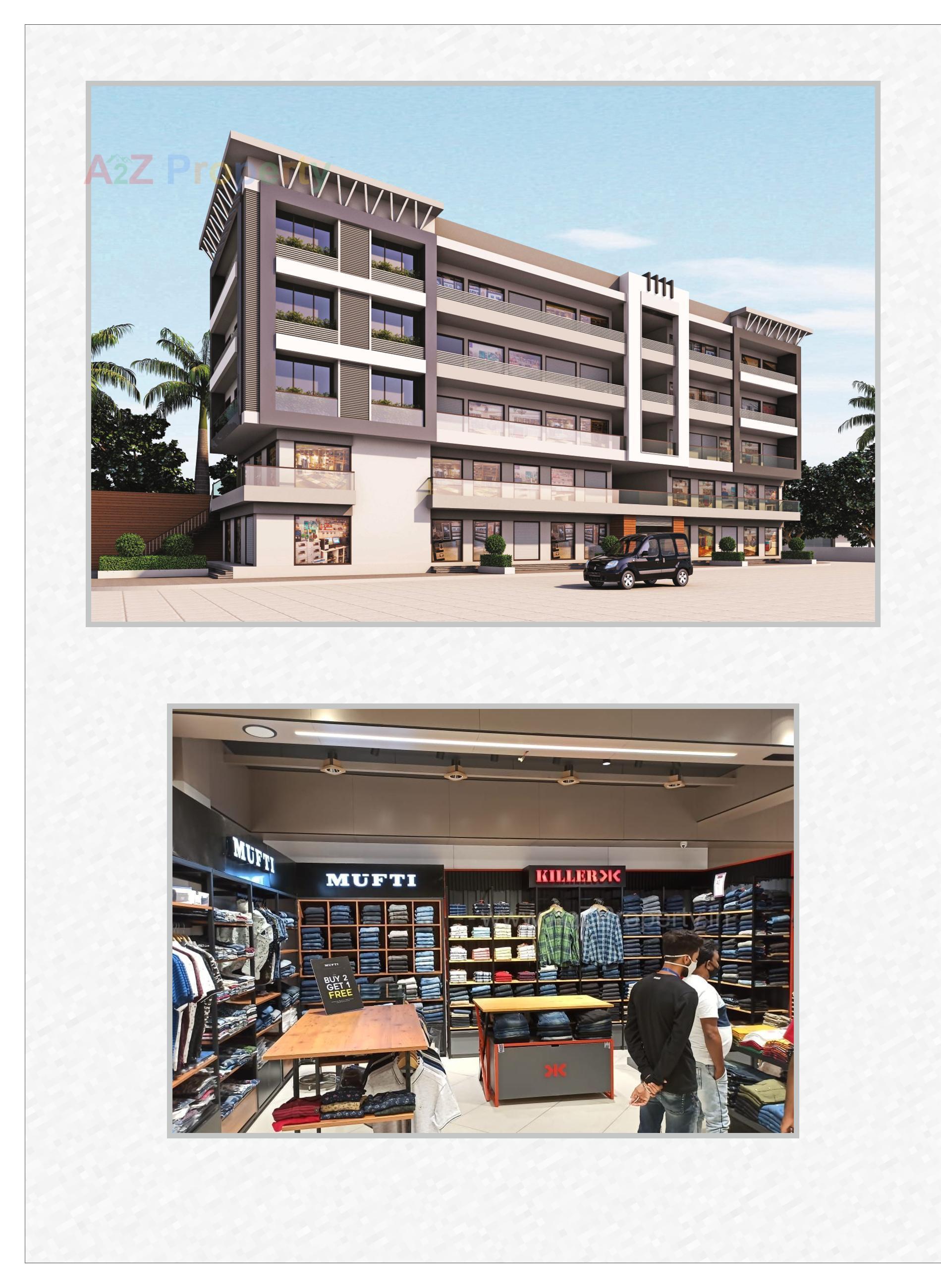 3D Elevation of real estate project Radhe located at Timbavadi, Junagadh, Gujarat