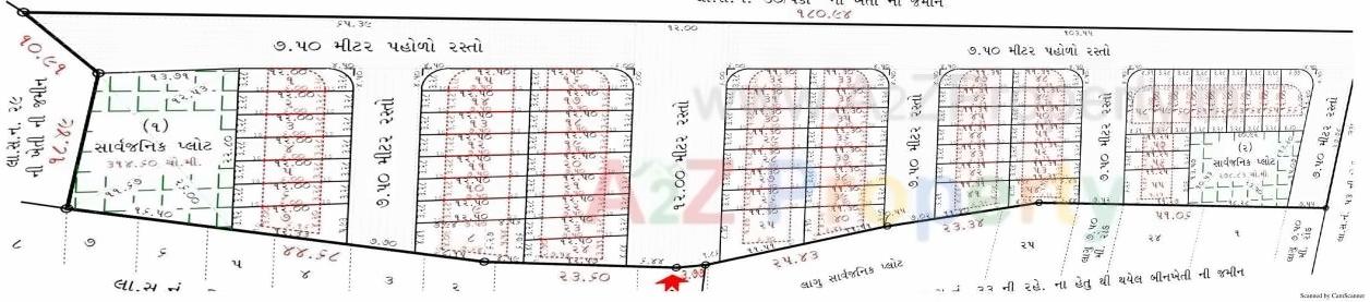 Layout of real estate project Royal located at Keshod, Junagadh, Gujarat