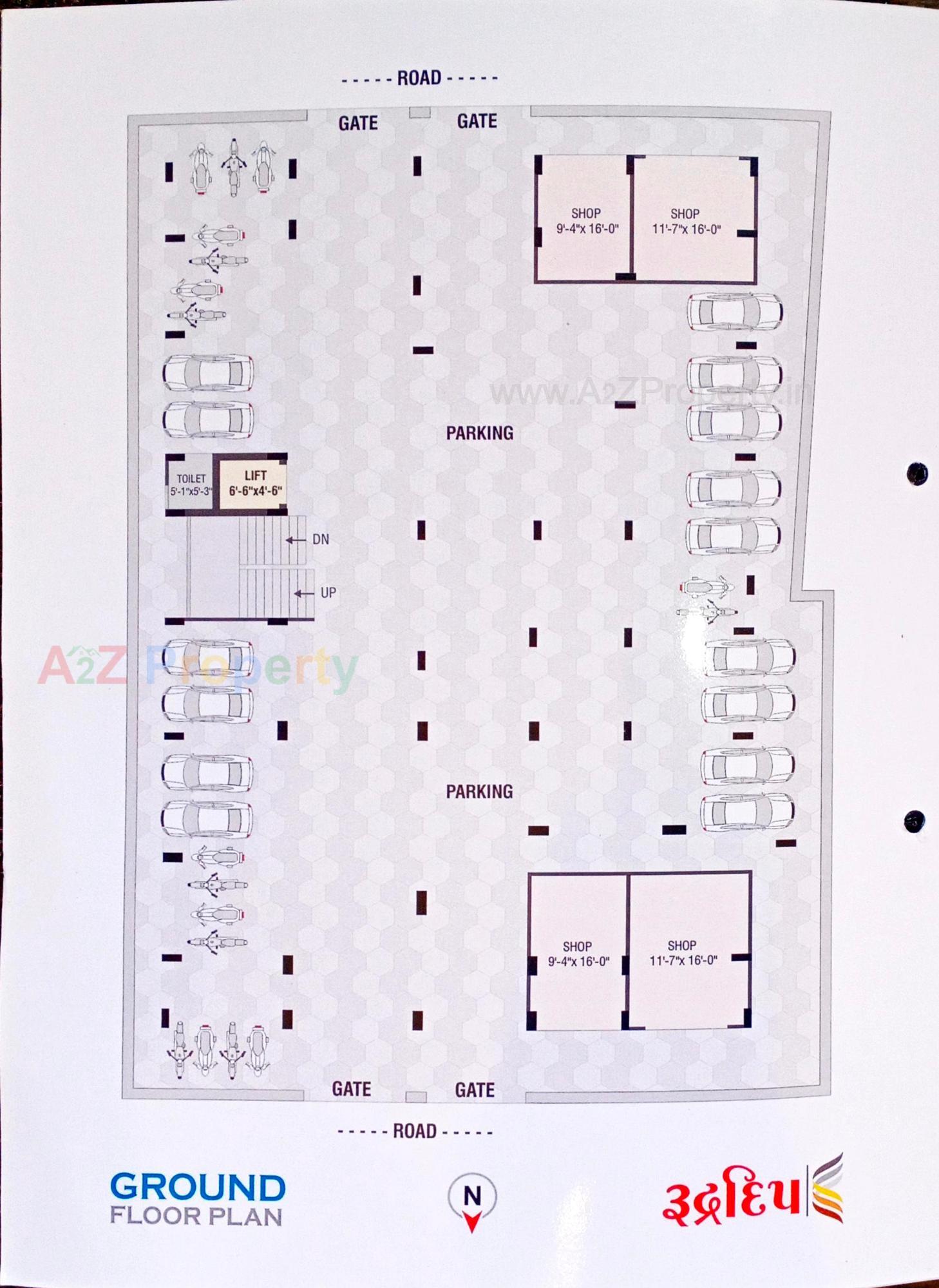 Layout of real estate project Rudra Deep located at Junagadh, Junagadh, Gujarat