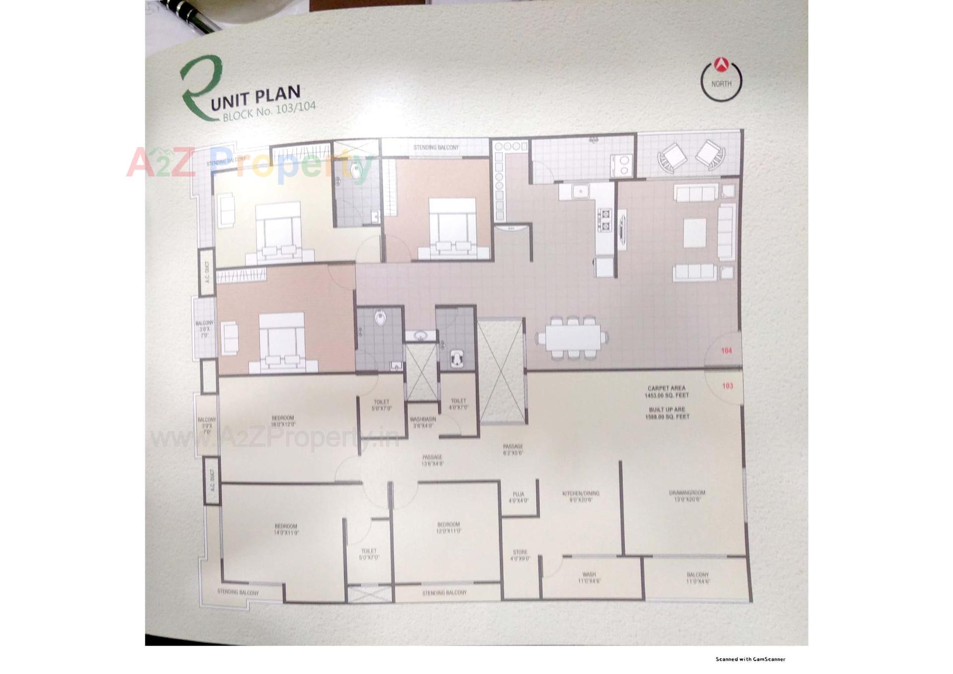 Layout of real estate project Rudra Heights located at Talpad, Junagadh, Gujarat