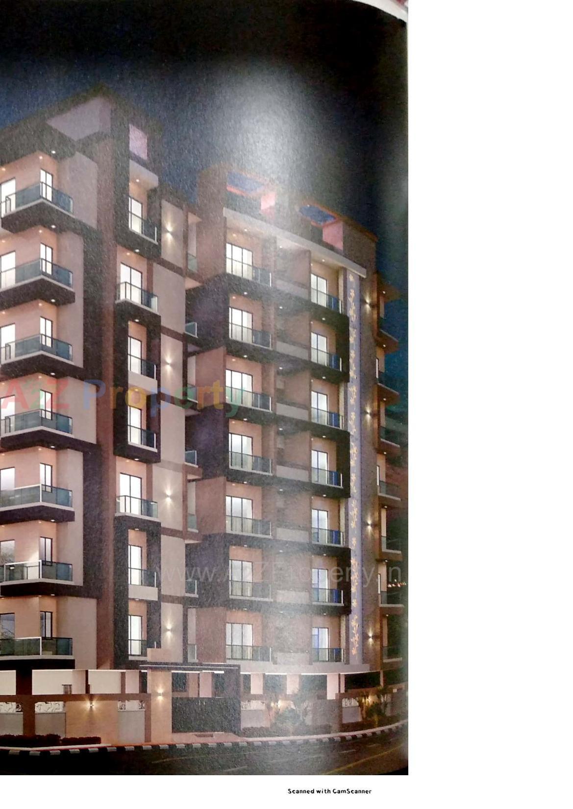 3D Elevation of real estate project Rudra Heights located at Talpad, Junagadh, Gujarat