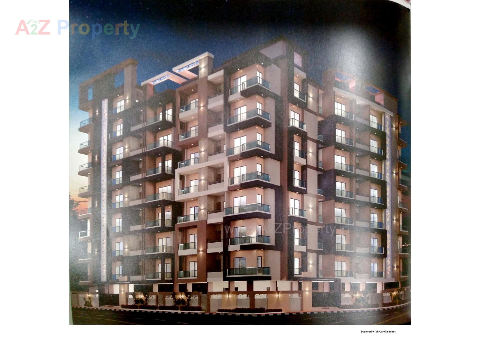 3D Elevation of real estate project Rudra Heights located at Talpad, Junagadh, Gujarat