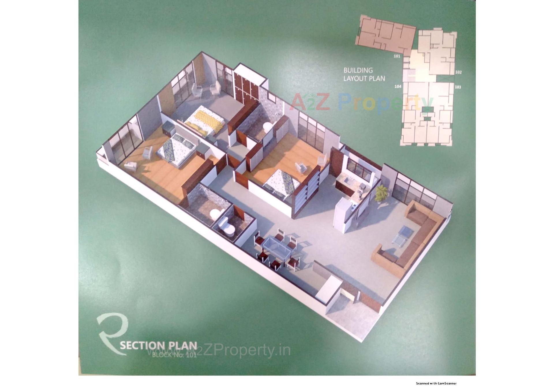 Layout of real estate project Rudra Heights located at Talpad, Junagadh, Gujarat