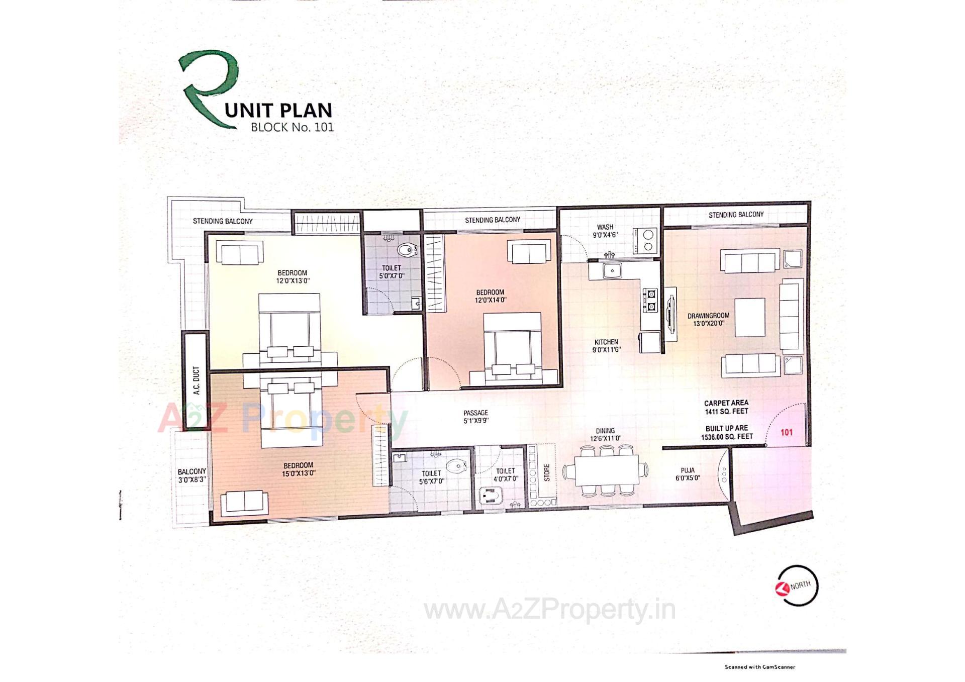 Layout of real estate project Rudra Heights located at Talpad, Junagadh, Gujarat