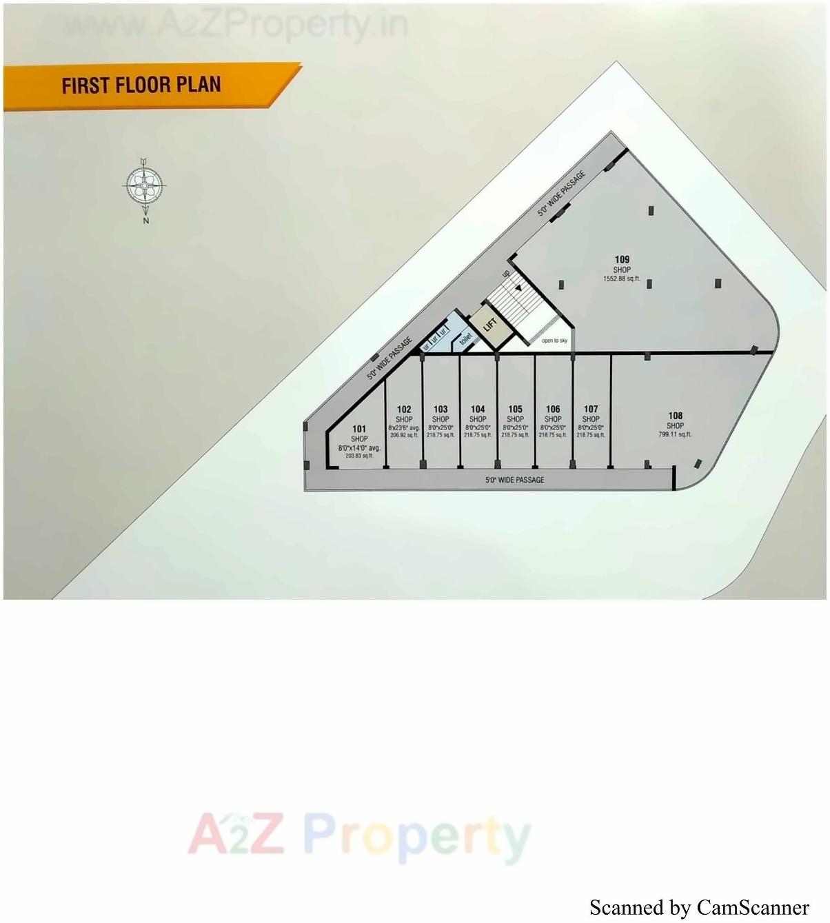 Layout of real estate project Sai Plaza located at Khamdroal, Junagadh, Gujarat