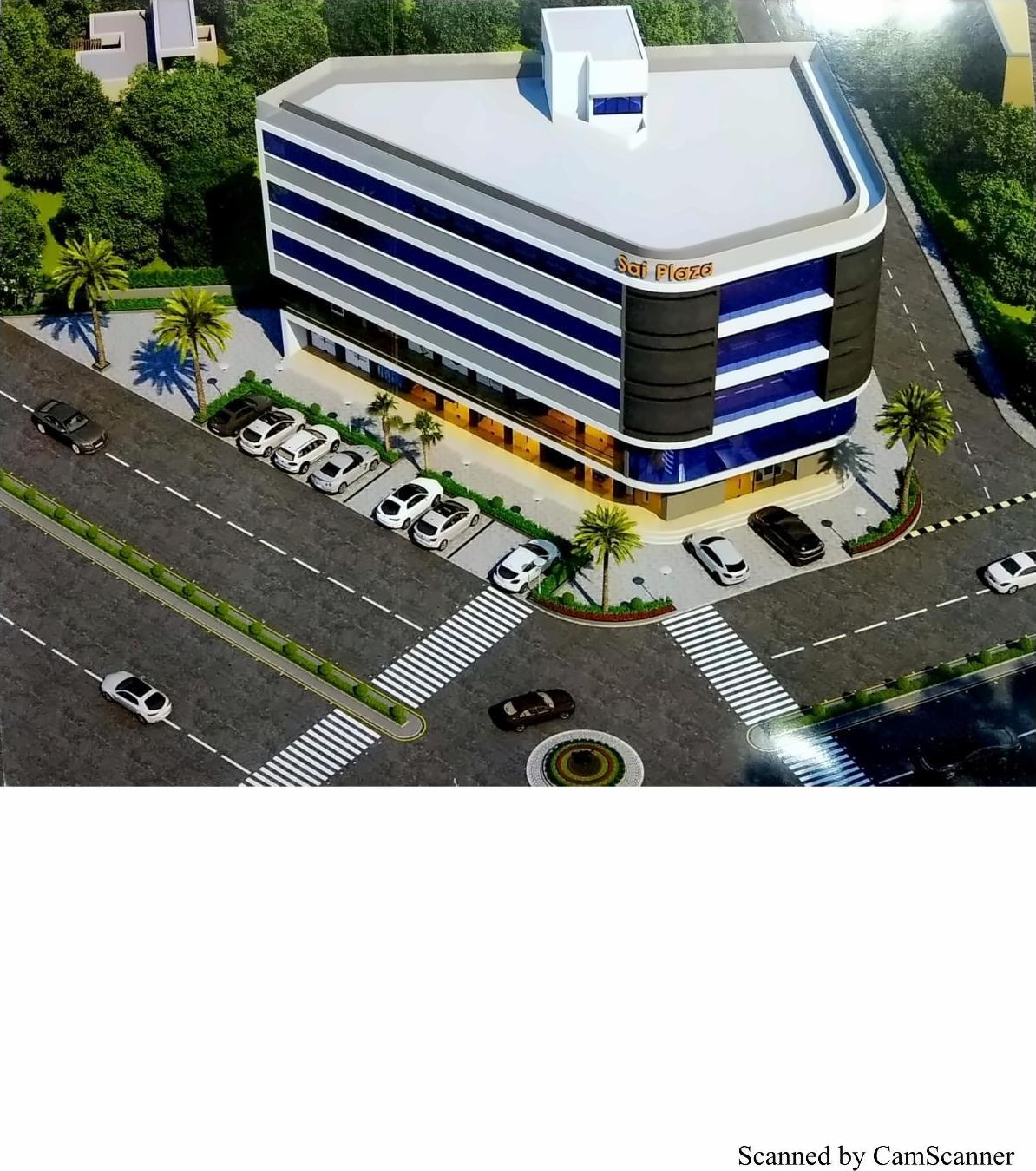 3D Elevation of real estate project Sai Plaza located at Khamdroal, Junagadh, Gujarat