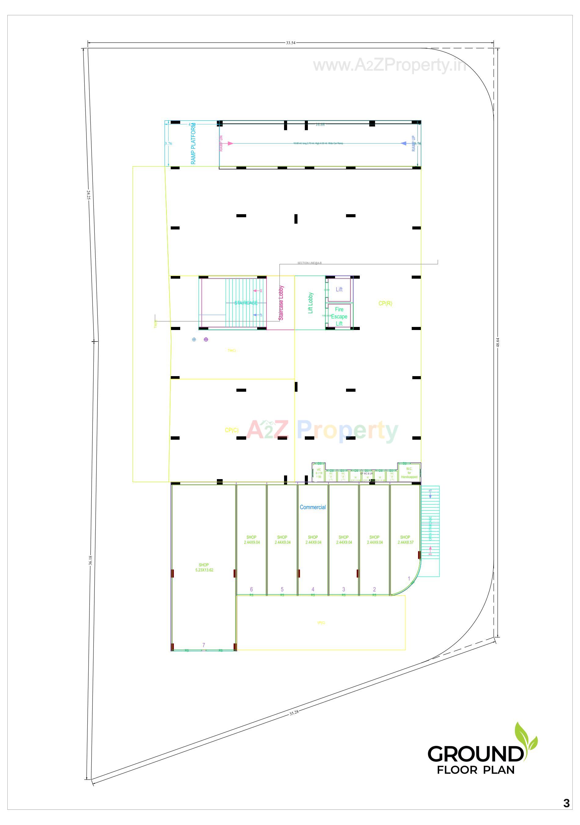 Layout of real estate project Saltora Green located at Junagadh, Junagadh, Gujarat