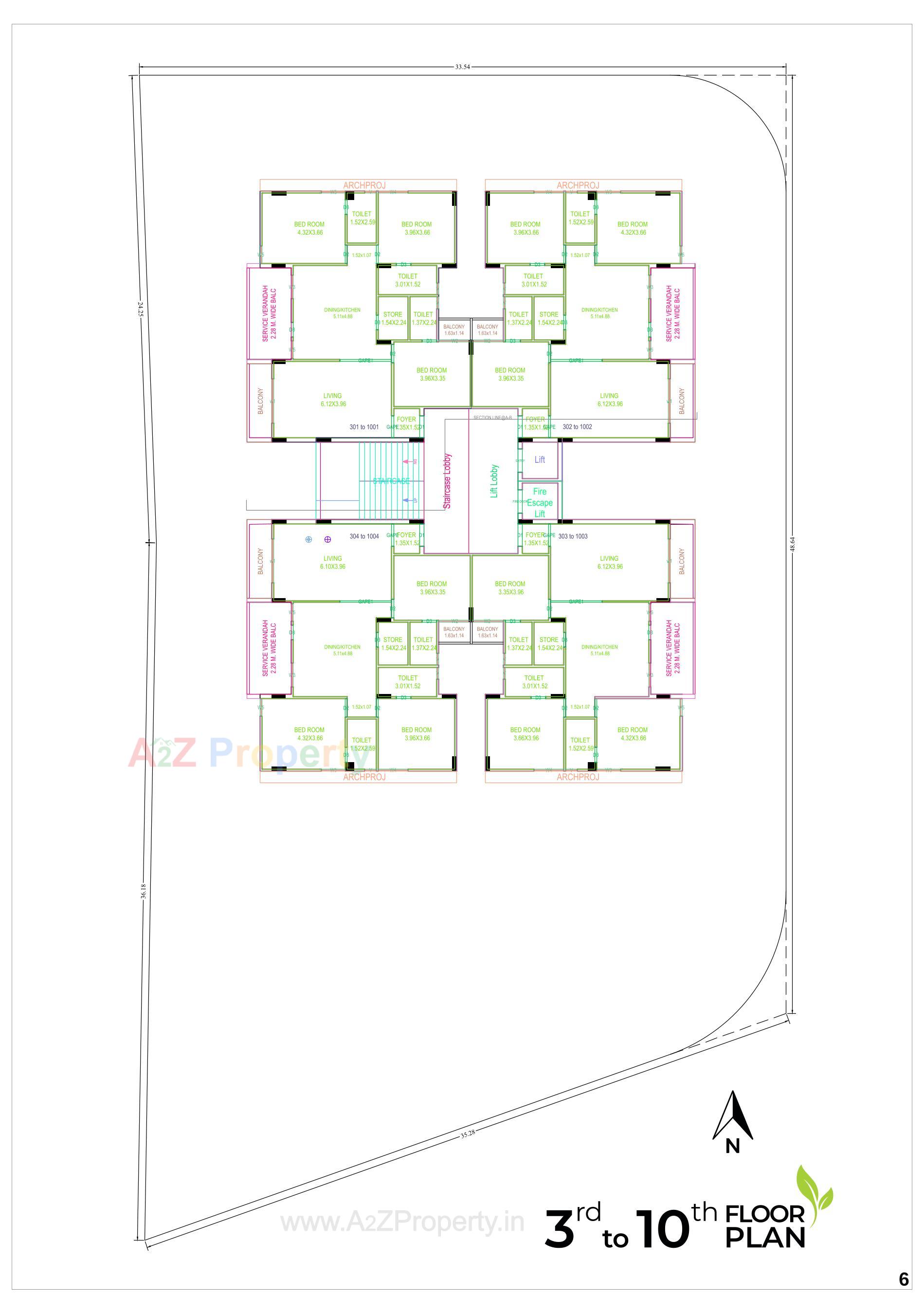 Layout of real estate project Saltora Green located at Junagadh, Junagadh, Gujarat