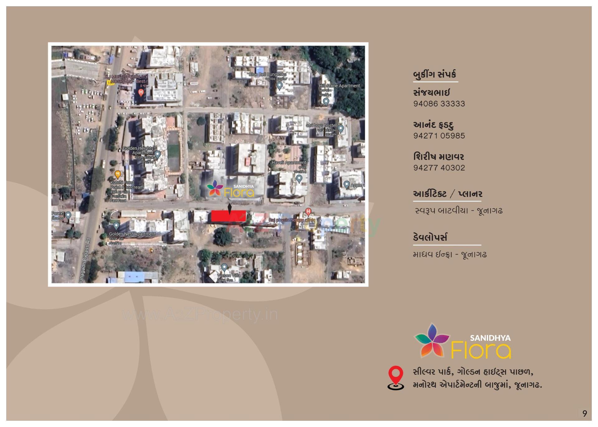  of real estate project Sanidhya Flora located at Jhajharda, Junagadh, Gujarat