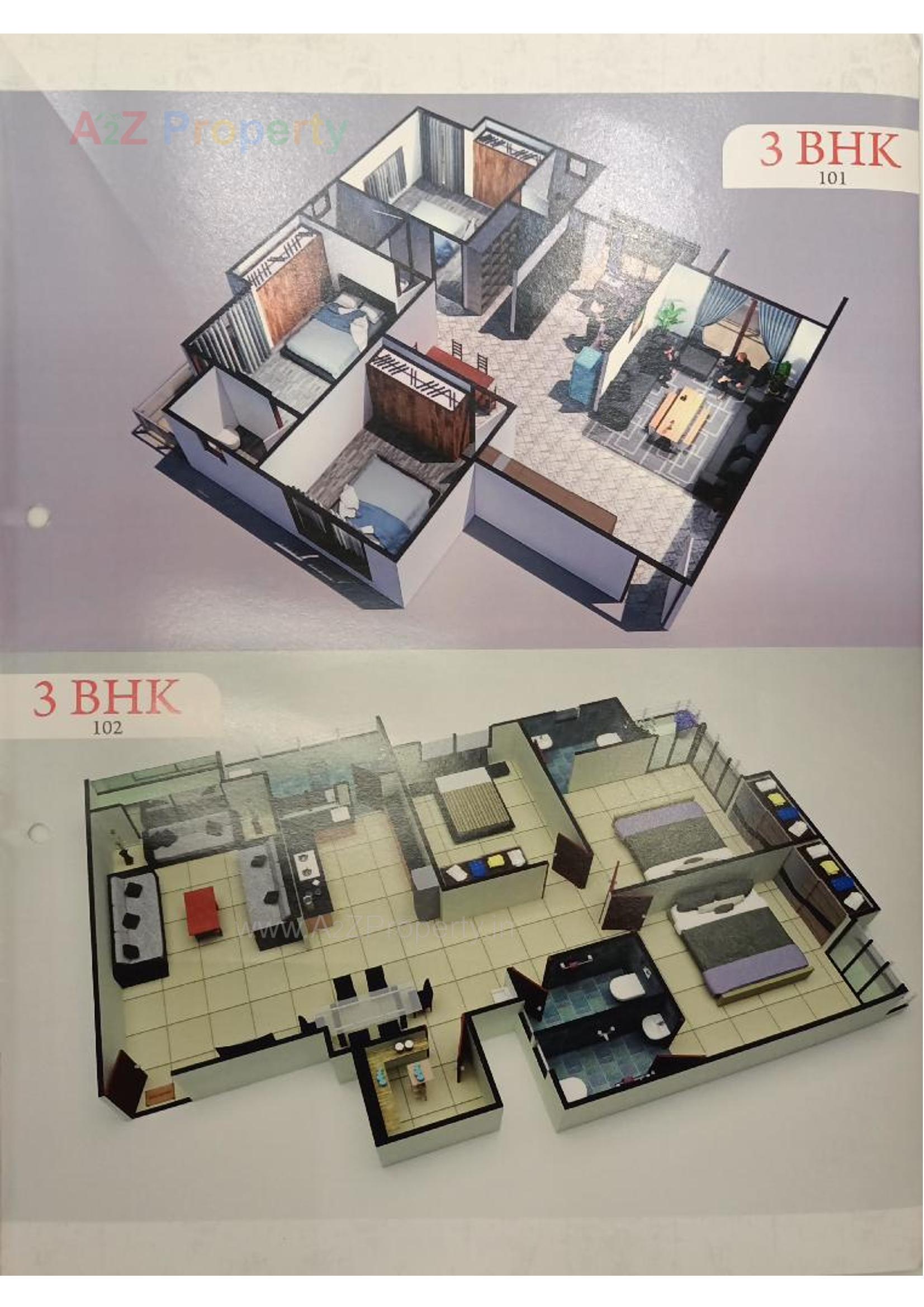 Layout of real estate project Sarthi Avenue located at Jhanjharda, Junagadh, Gujarat