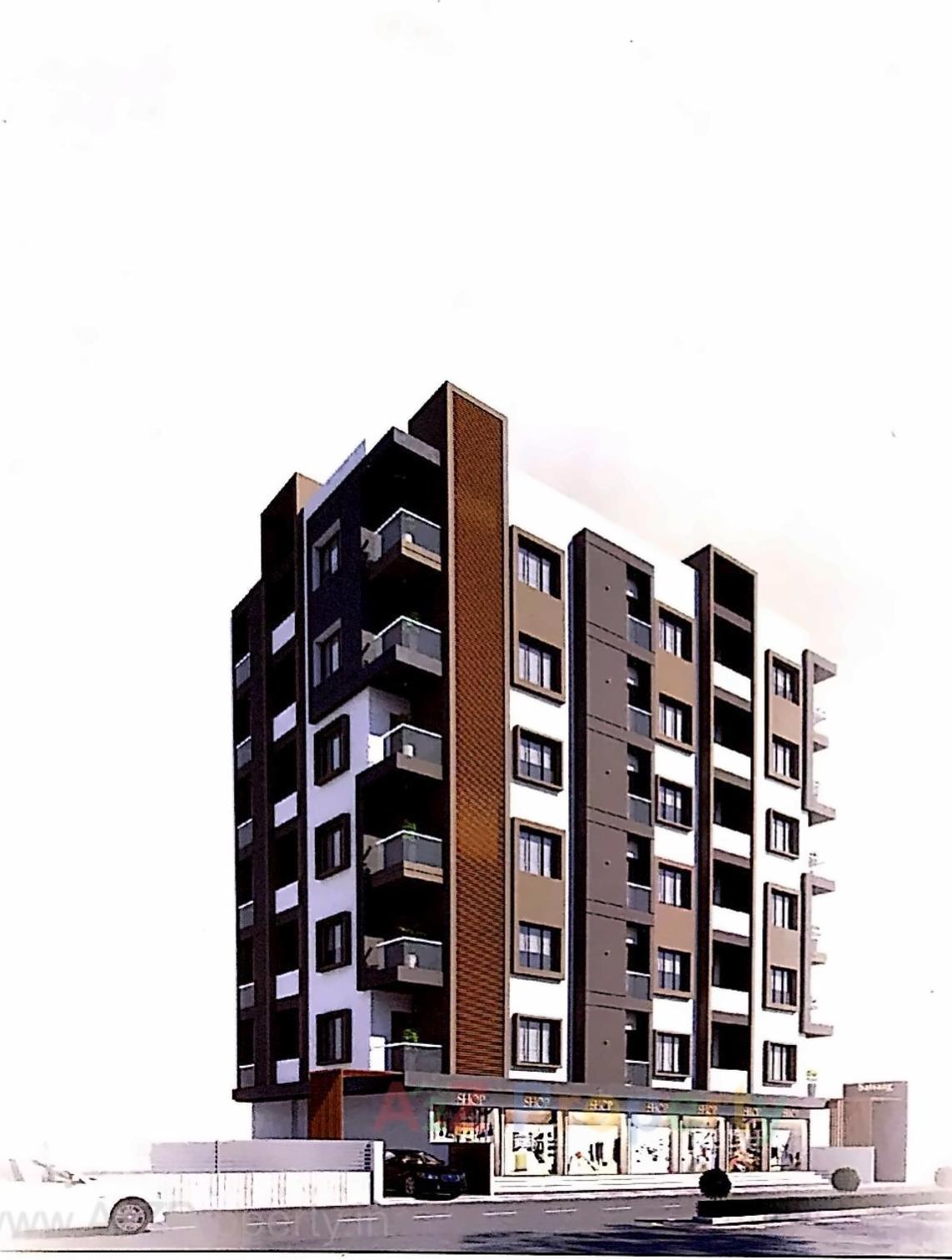 3D Elevation of real estate project Satsang located at Junagadh, Junagadh, Gujarat