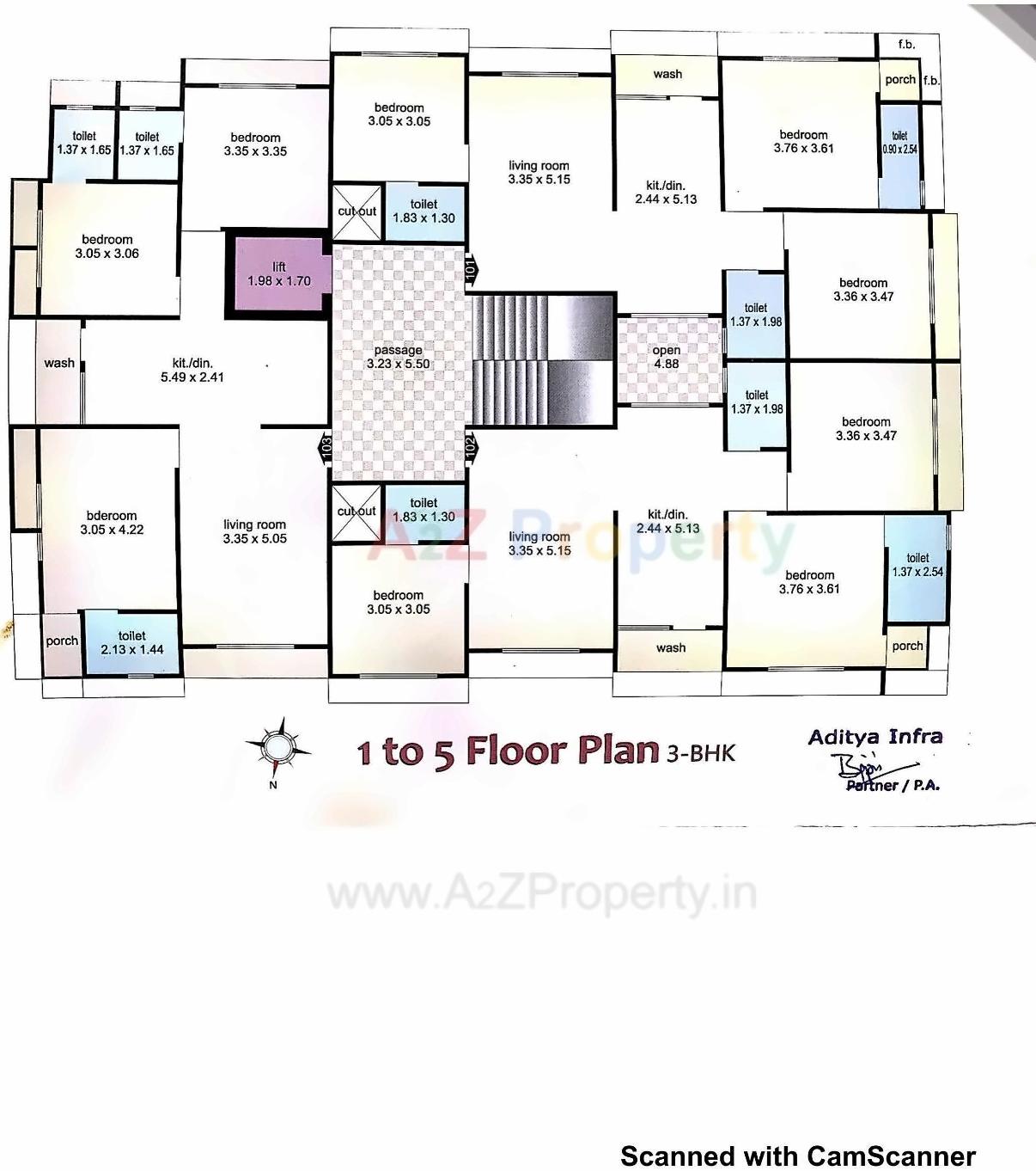 Layout of real estate project Satsang located at Junagadh, Junagadh, Gujarat