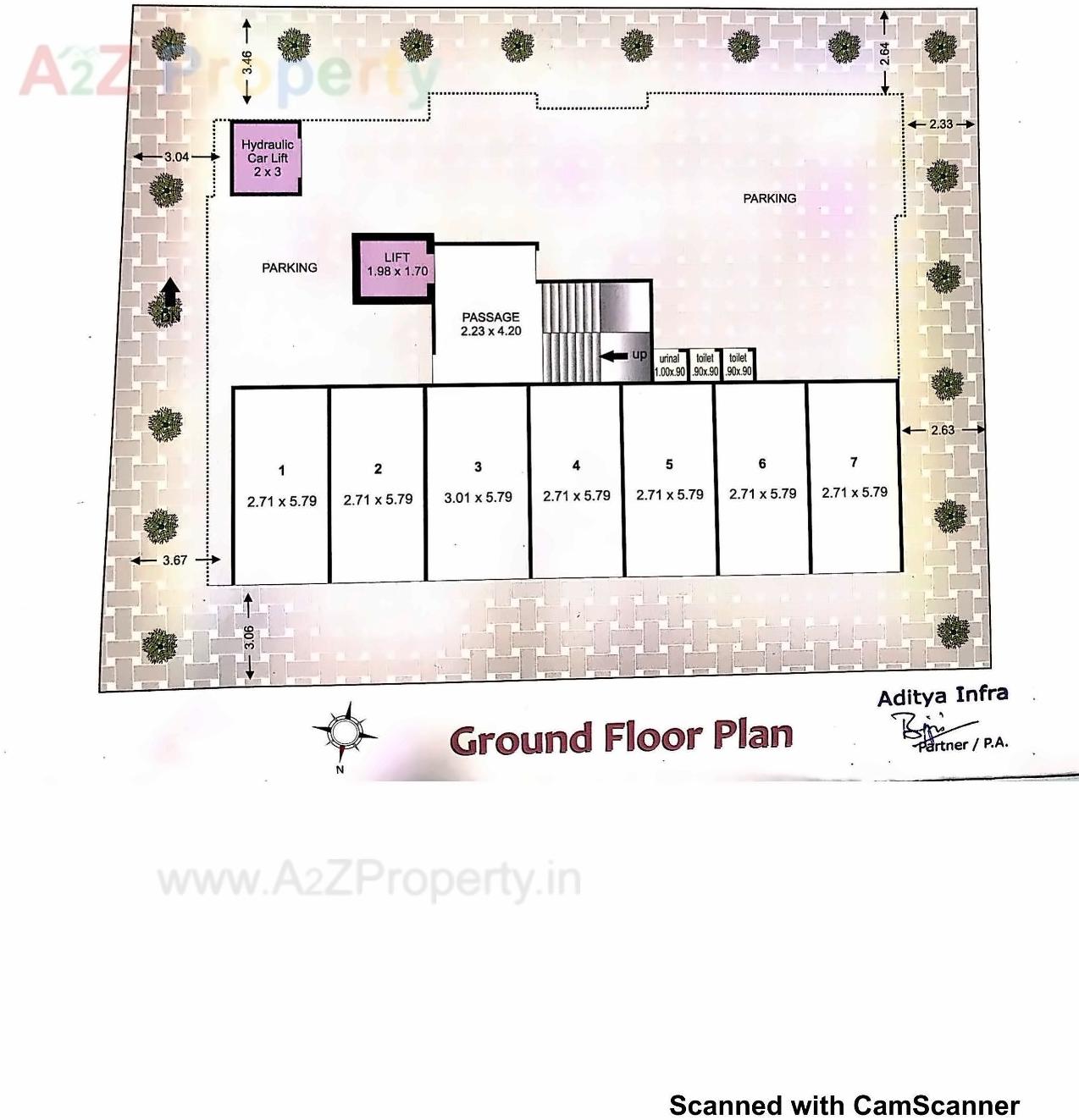 Layout of real estate project Satsang located at Junagadh, Junagadh, Gujarat