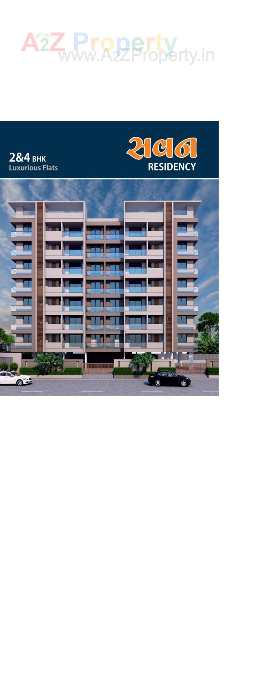 3D Elevation of real estate project Savan Residency located at Junagadh, Junagadh, Gujarat