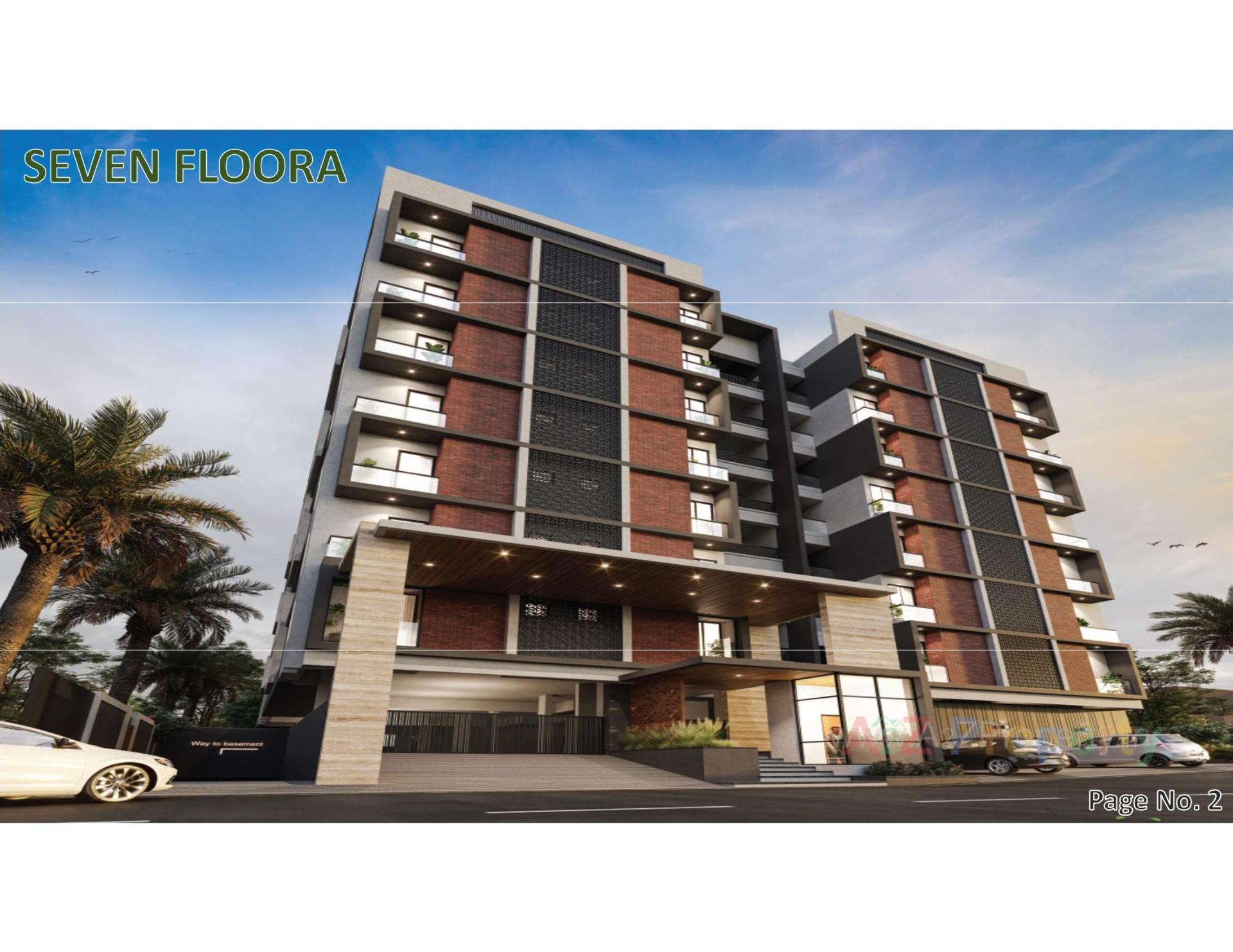3D Elevation of real estate project Seven Floora located at Junagadh, Junagadh, Gujarat