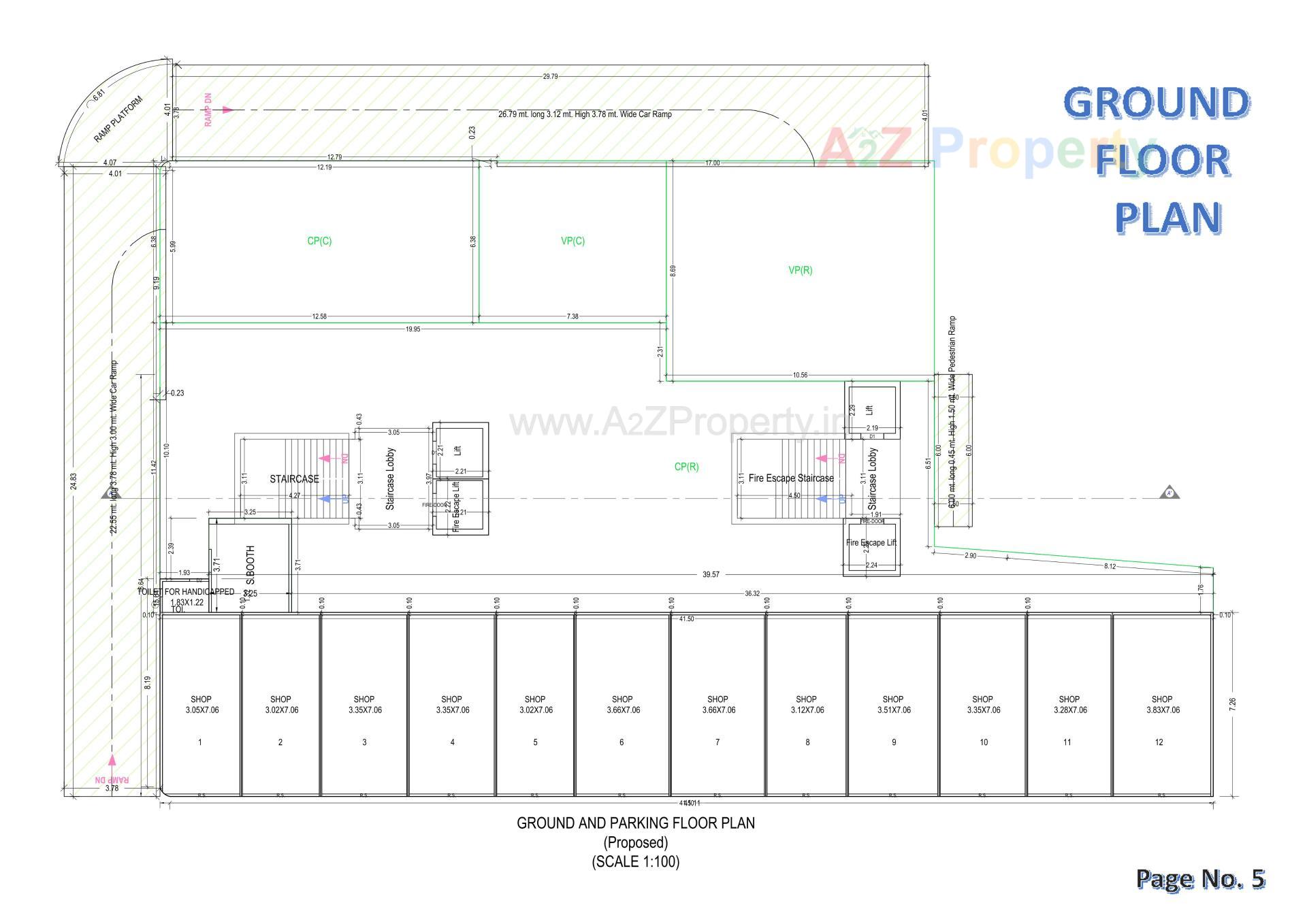 Layout of real estate project Seven Floora located at Junagadh, Junagadh, Gujarat