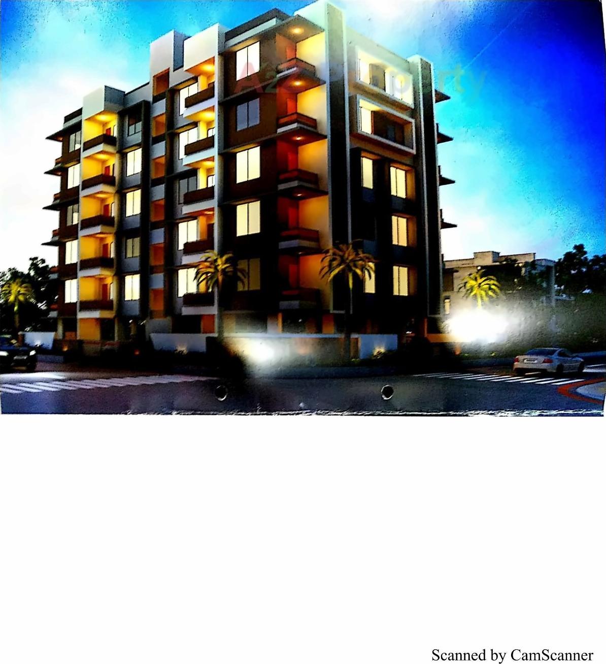 3D Elevation of real estate project Shantivan located at Zanzarda, Junagadh, Gujarat