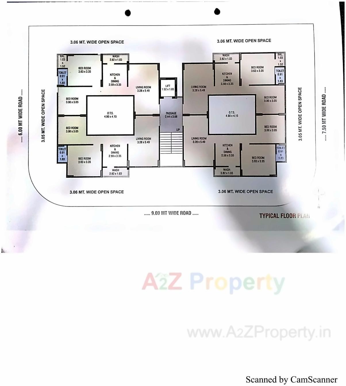 Layout of real estate project Shantivan located at Zanzarda, Junagadh, Gujarat