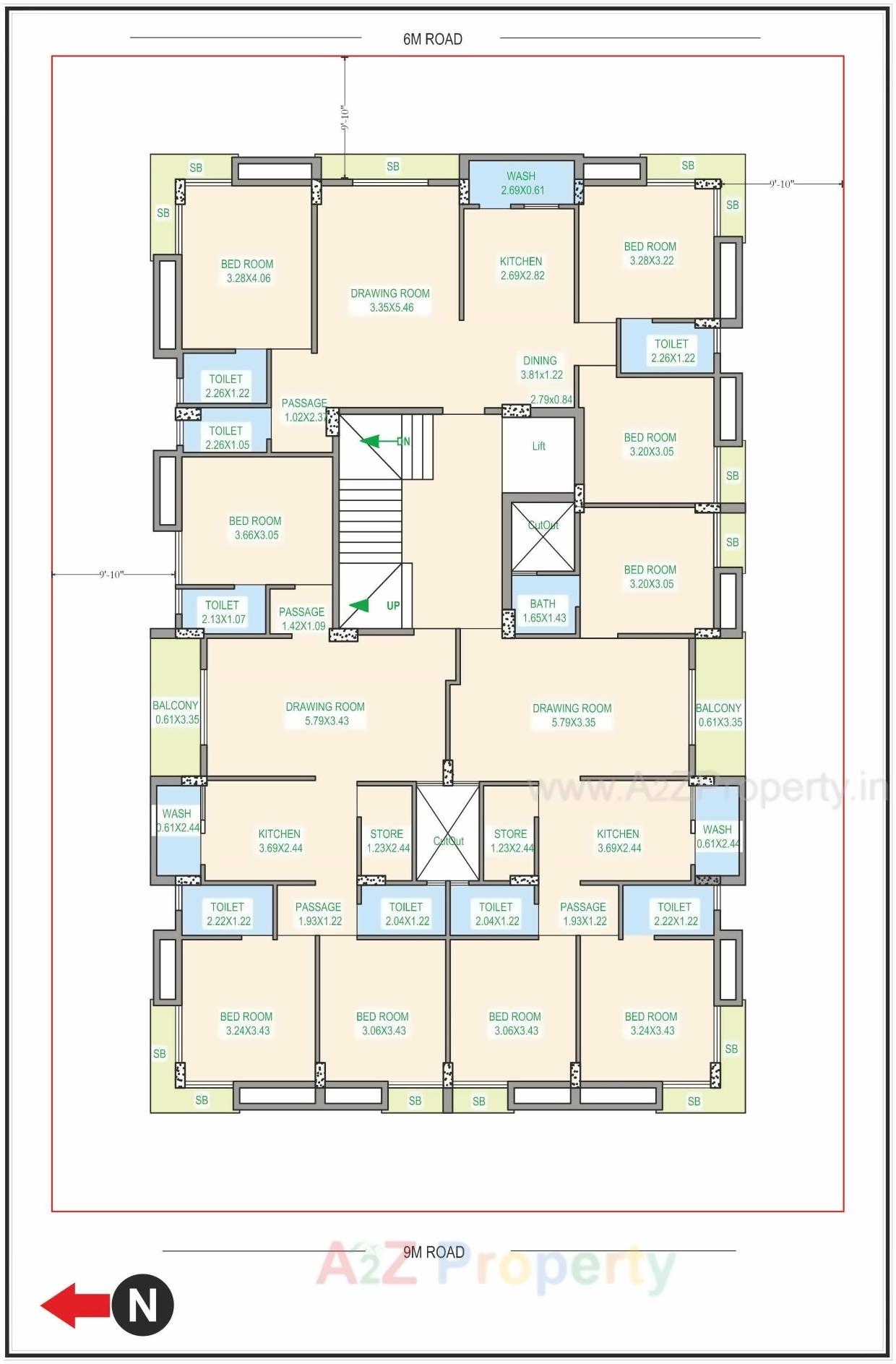 Layout of real estate project Shilpan Heights located at Keshod, Junagadh, Gujarat